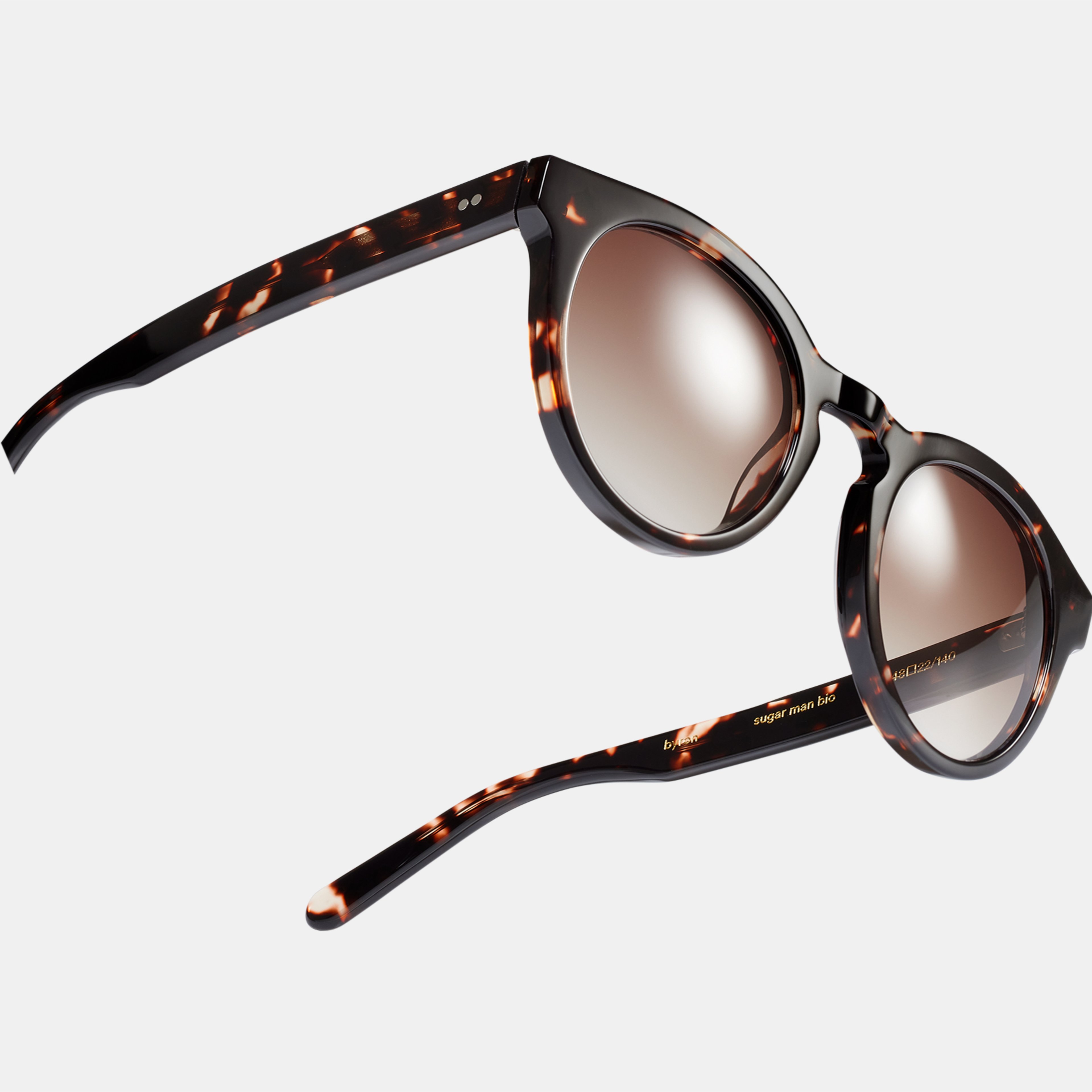 Ace & Tate Sunglasses | Round Acetate in Brown