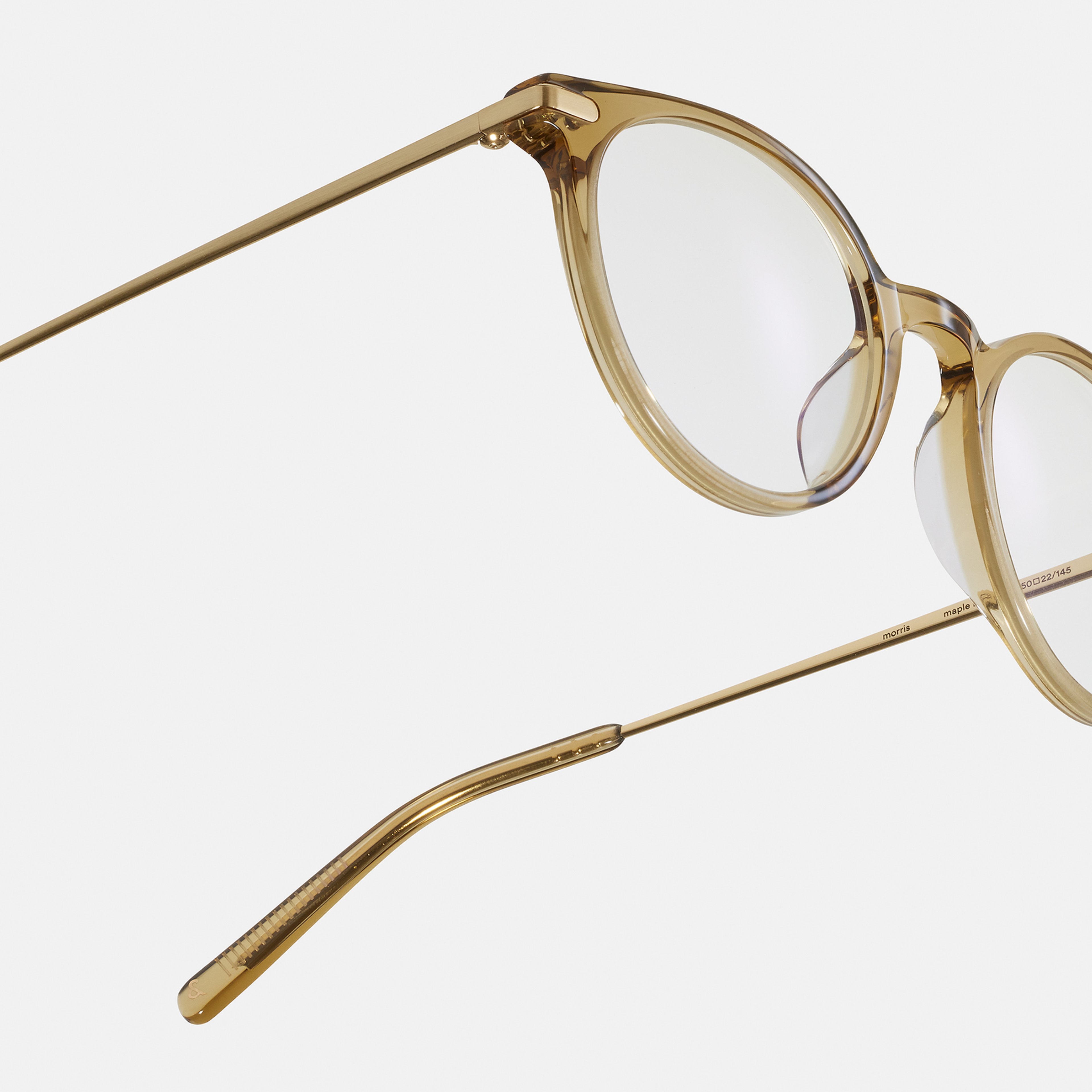 Ace & Tate Glasses | Round Combi in Yellow