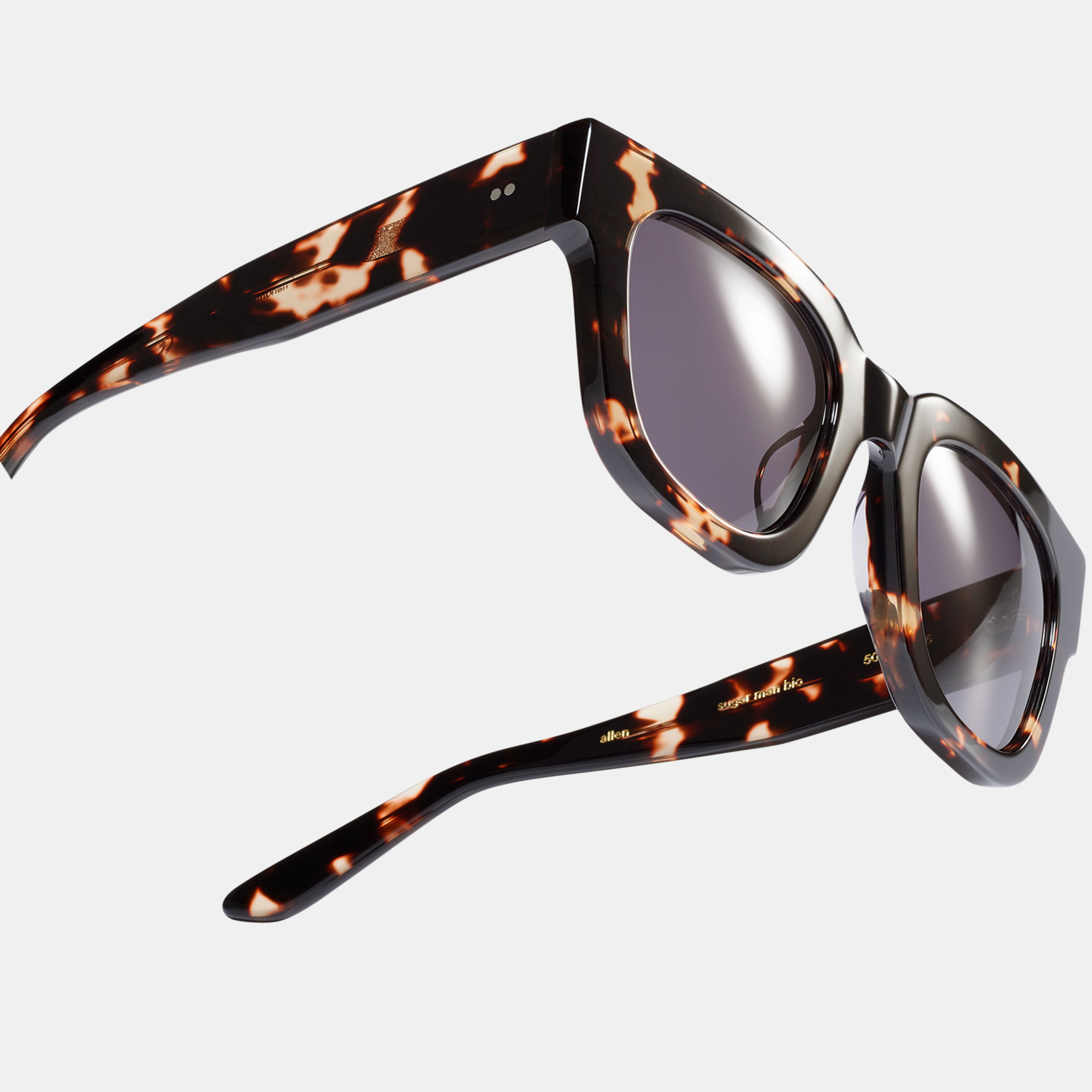Ace & Tate Sunglasses | Square Acetate in Brown