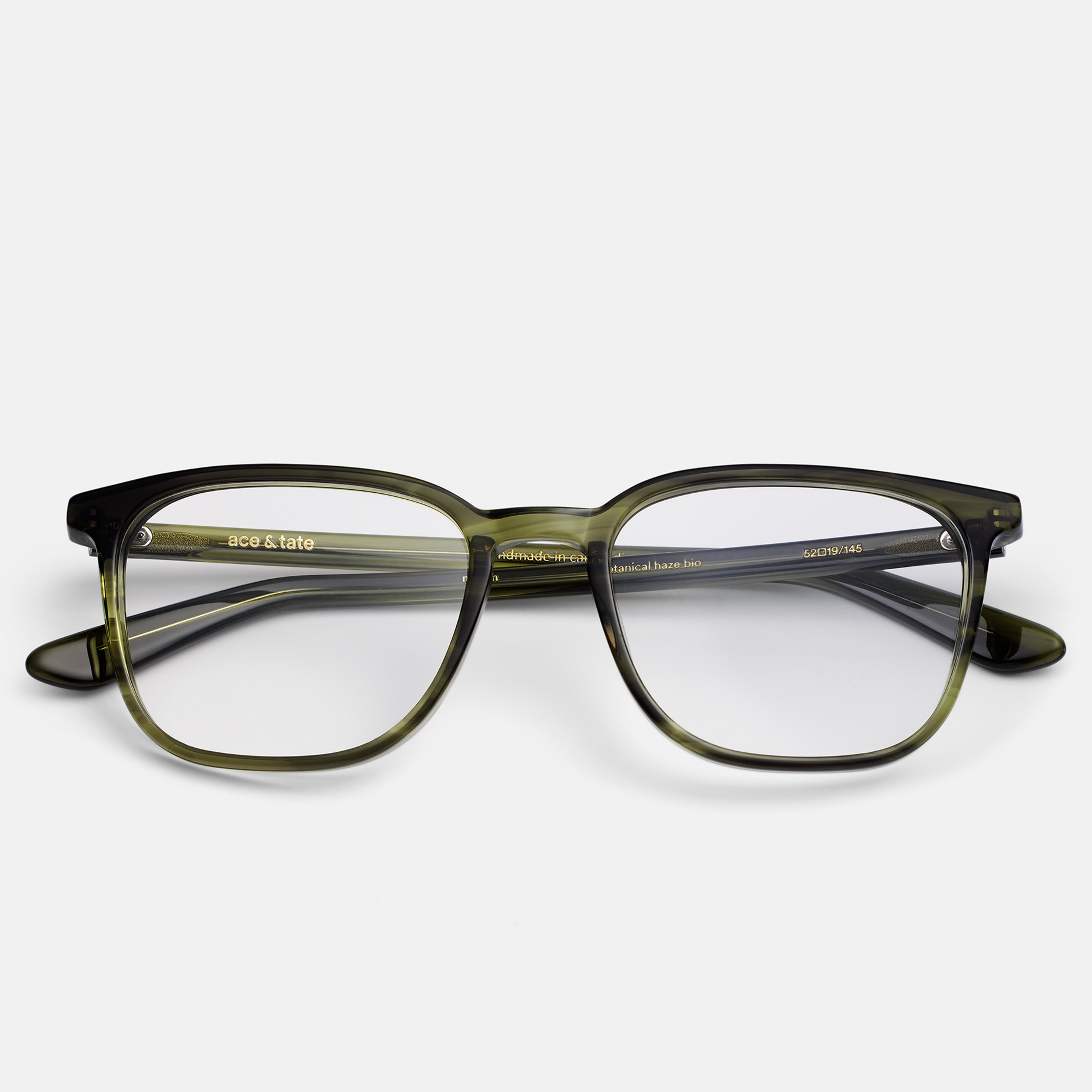 Ace & Tate Glasses | Rectangle Acetate in Green