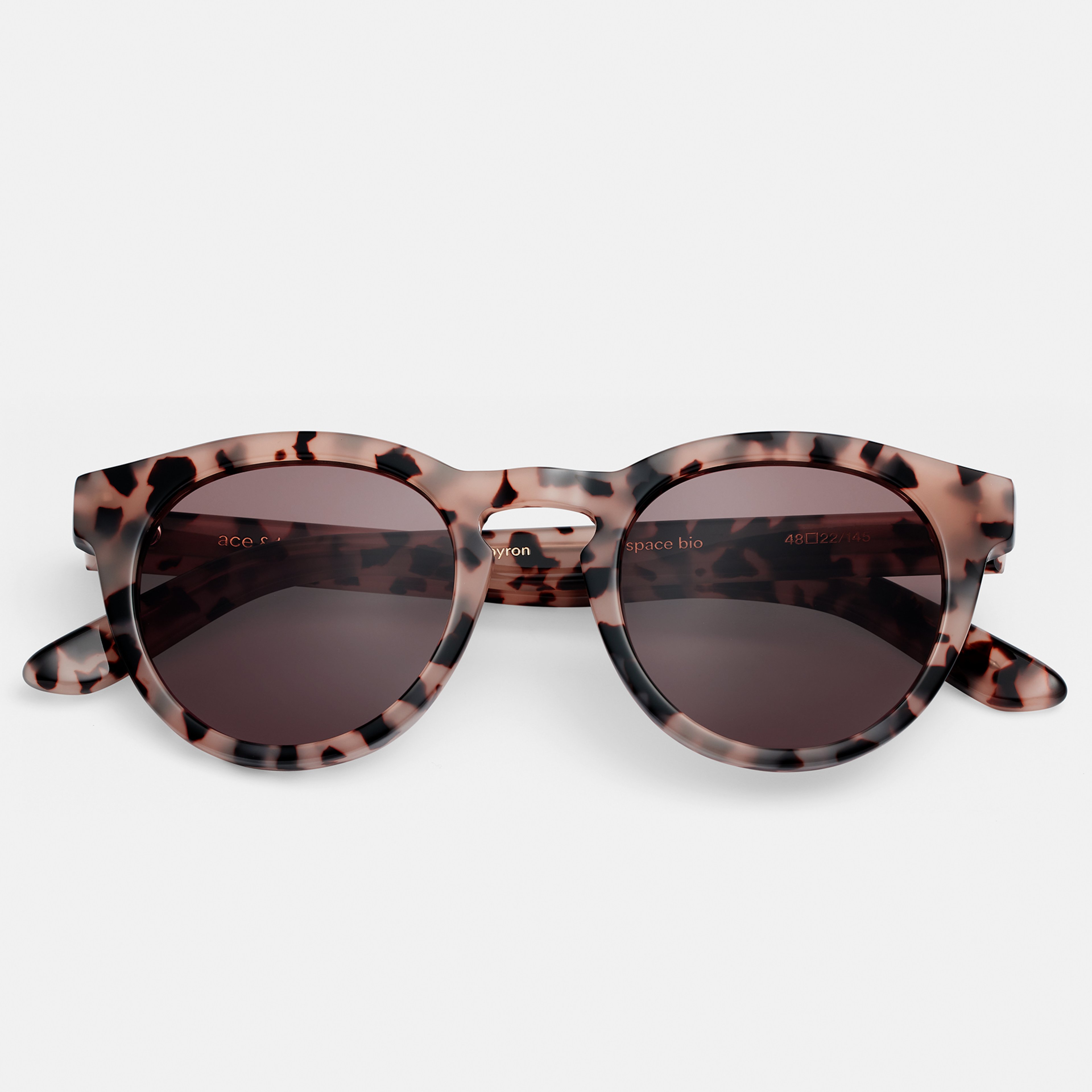 Ace & Tate Sunglasses | Round Acetate in Beige