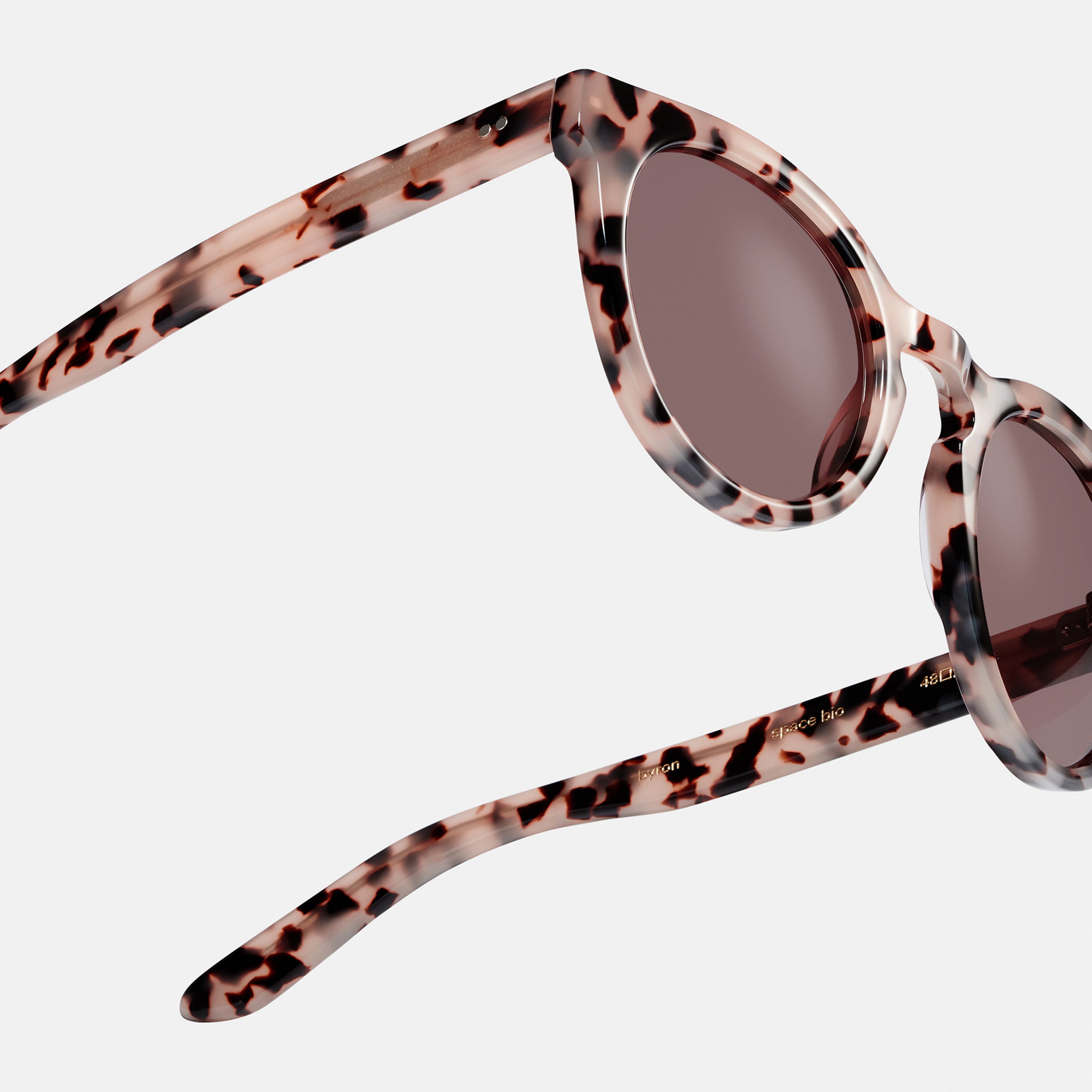 Ace & Tate Sunglasses | Round Acetate in Beige
