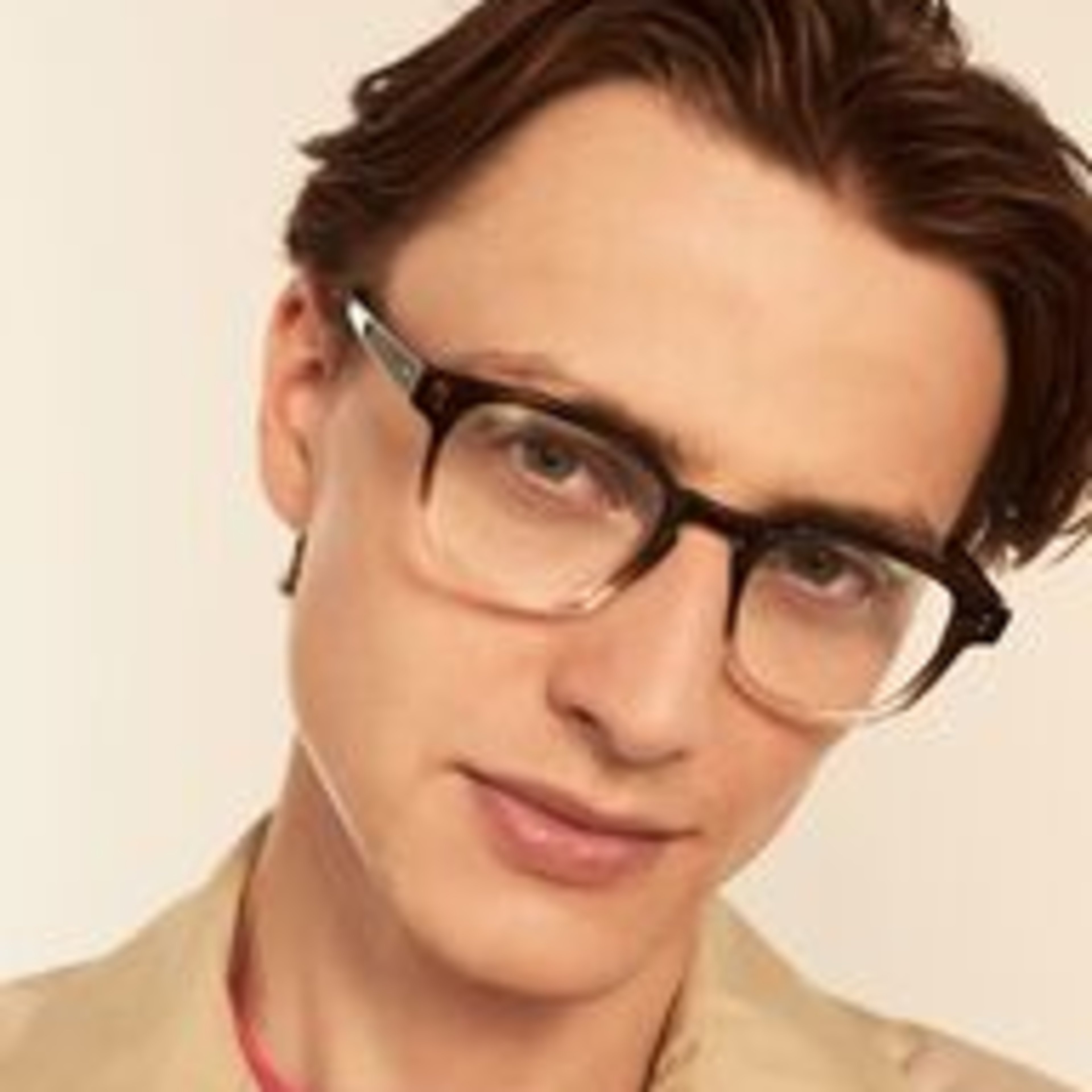 Ace & Tate Glasses | Square Acetate in Brown, Clear