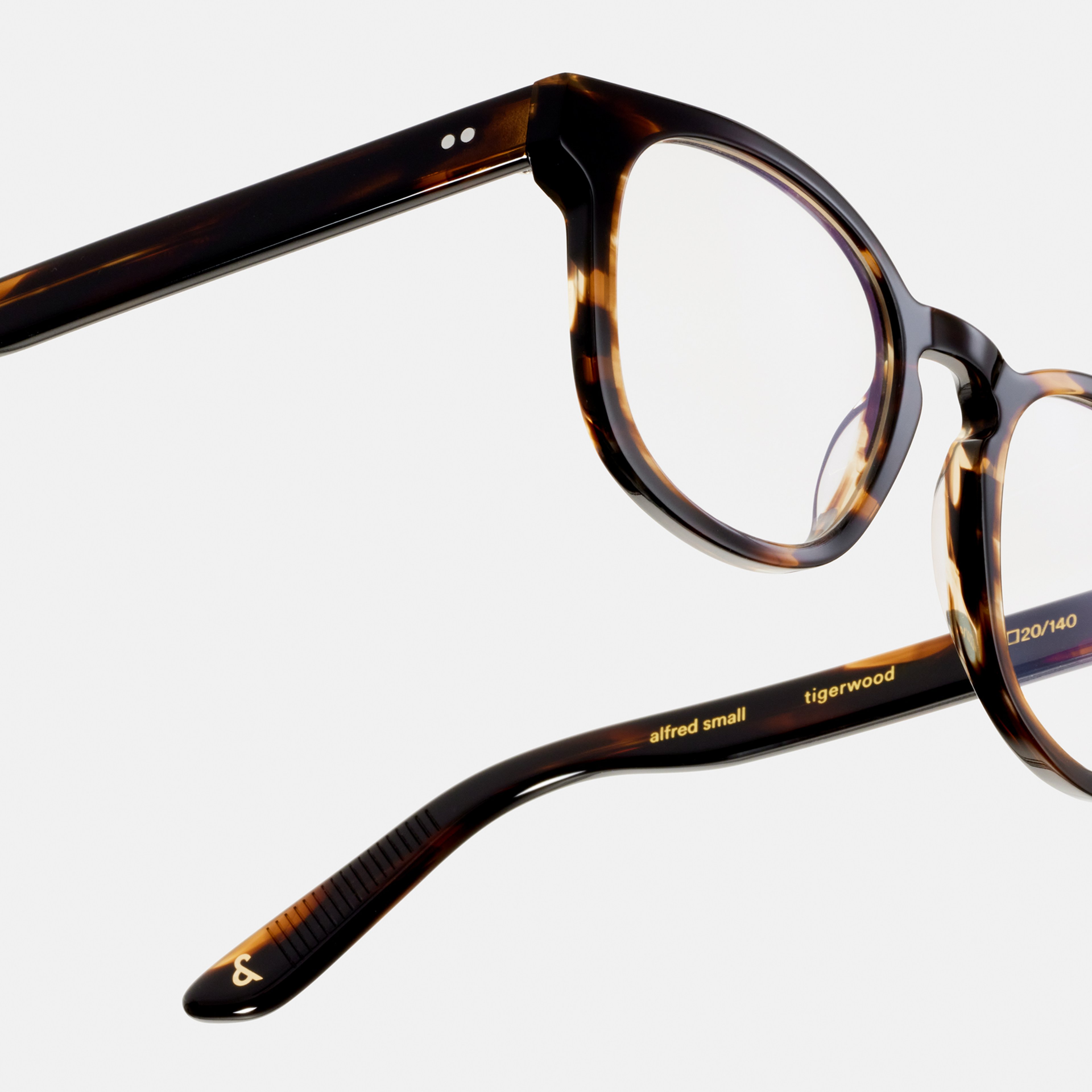 Ace & Tate Brillen | Vierkant Acetaat in Bruin, Oranje