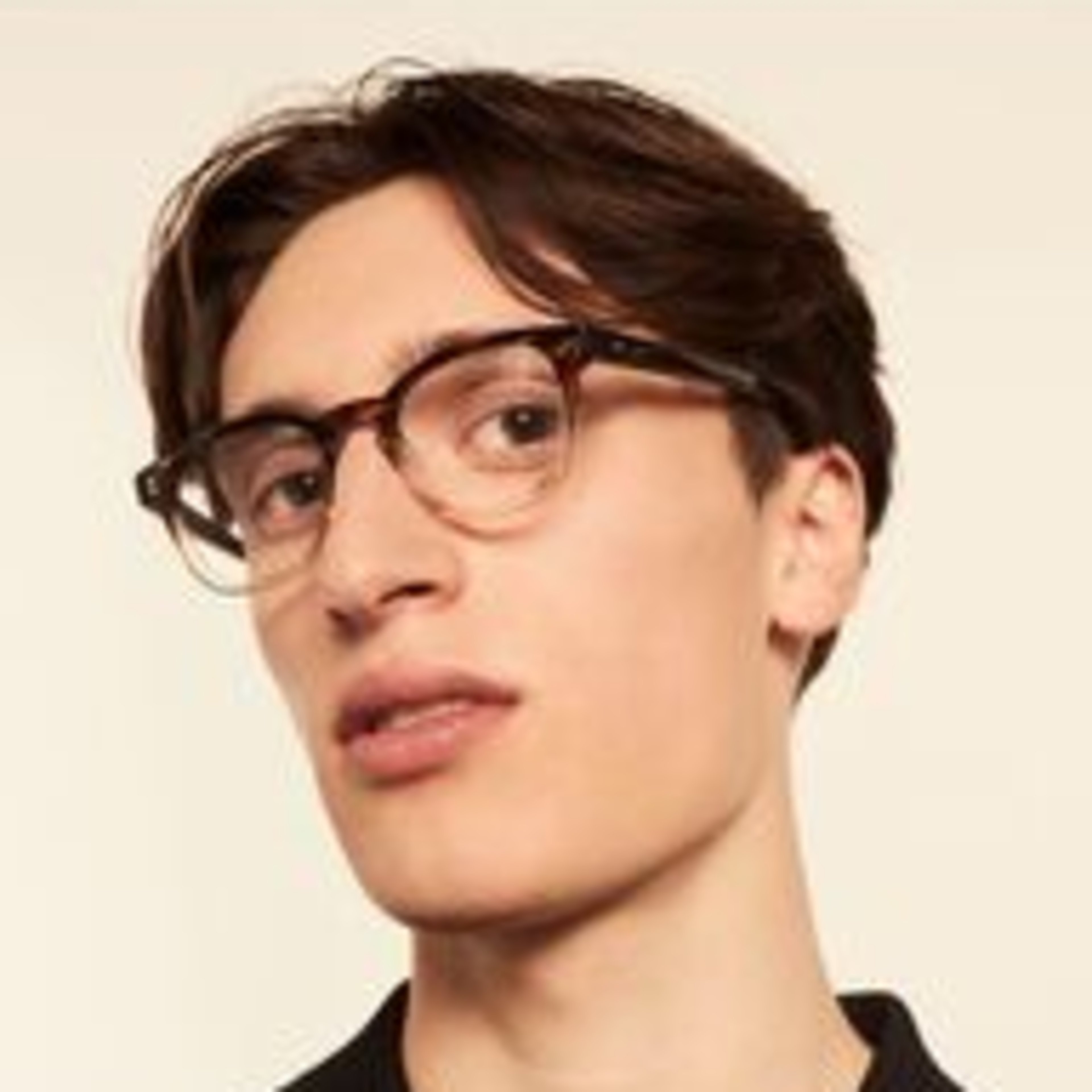 Ace & Tate Glasses | Square Acetate in Brown, Clear