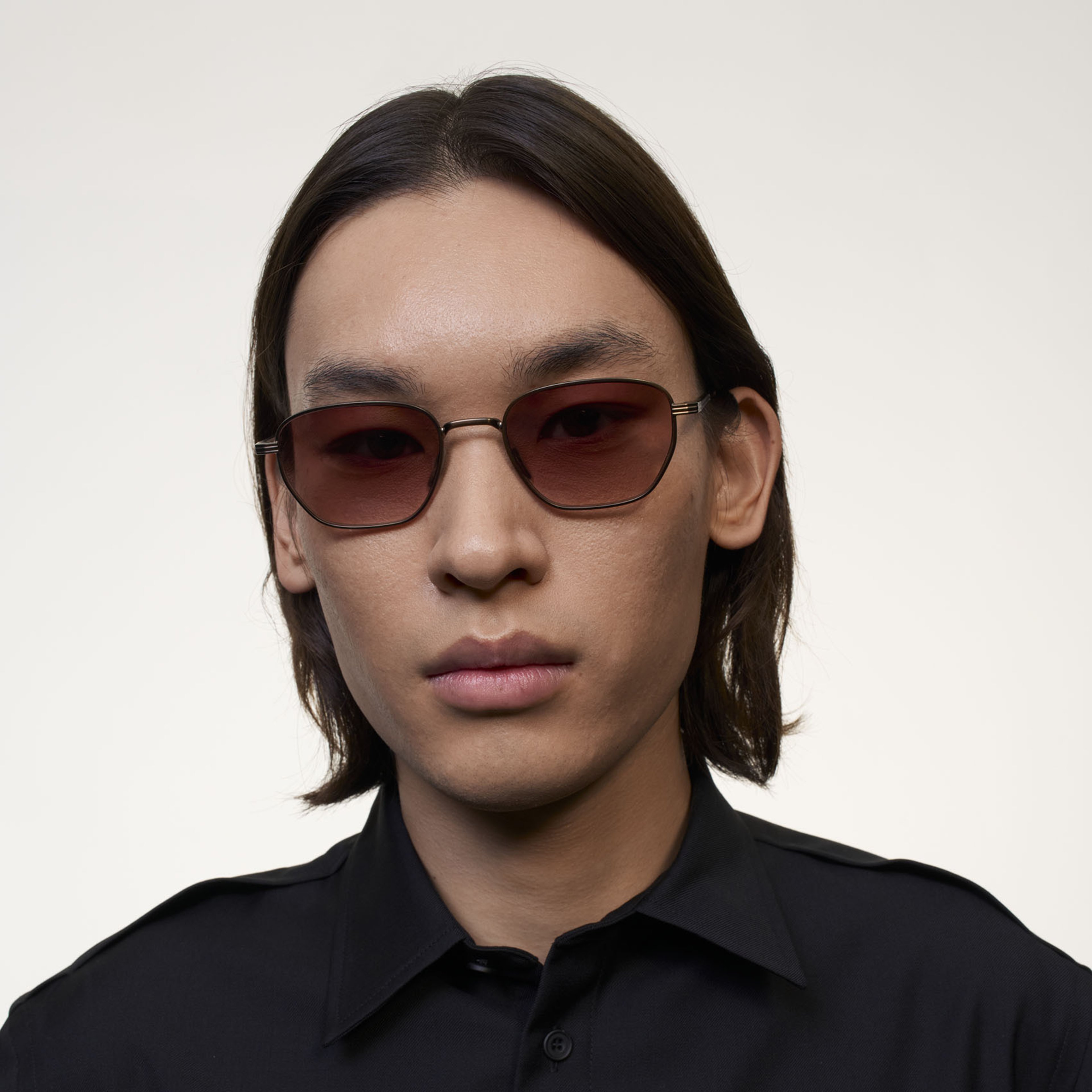 Ace & Tate Sunglasses | Hexagonal Metal in Brown