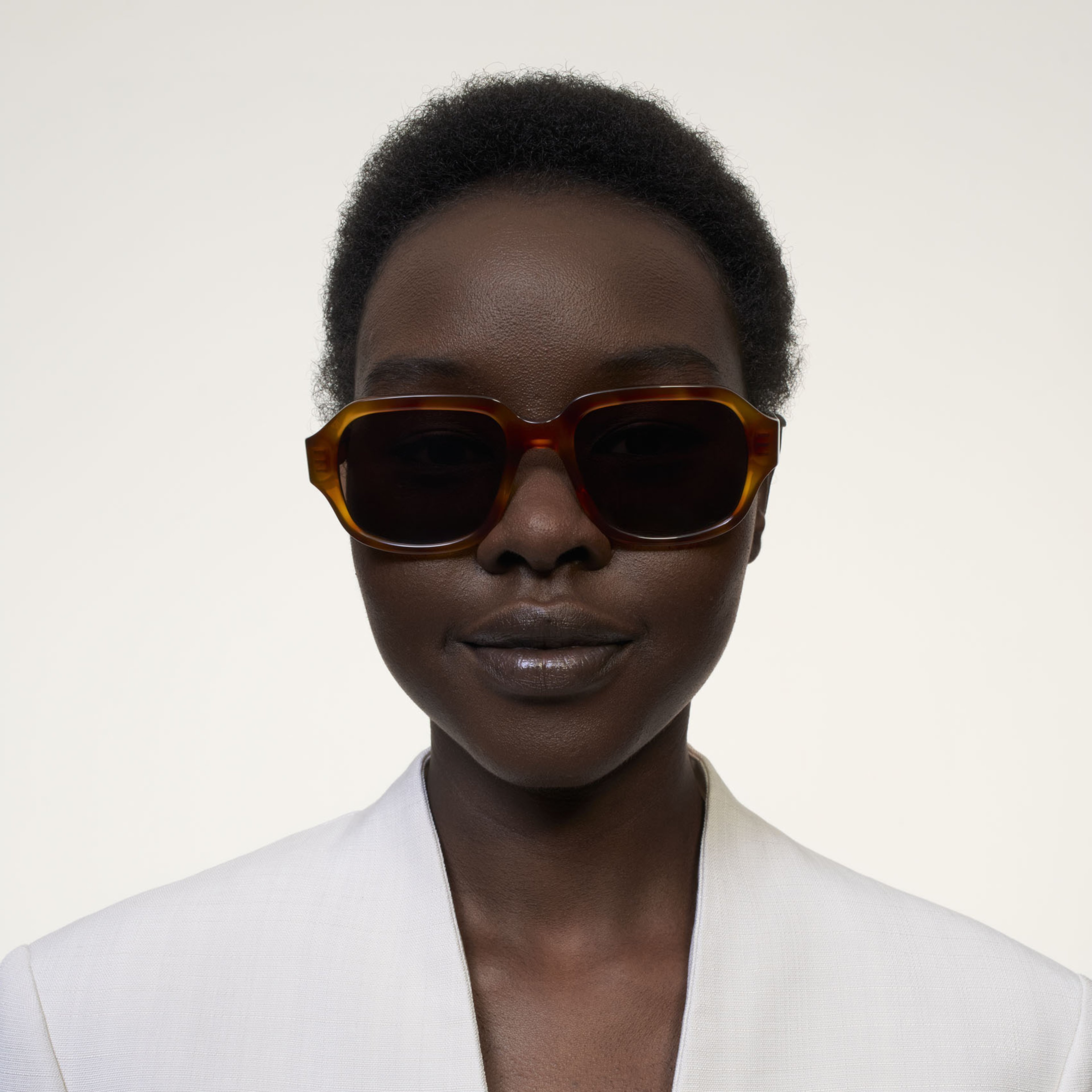 Ace & Tate Sunglasses | Square Acetate in Yellow, Orange