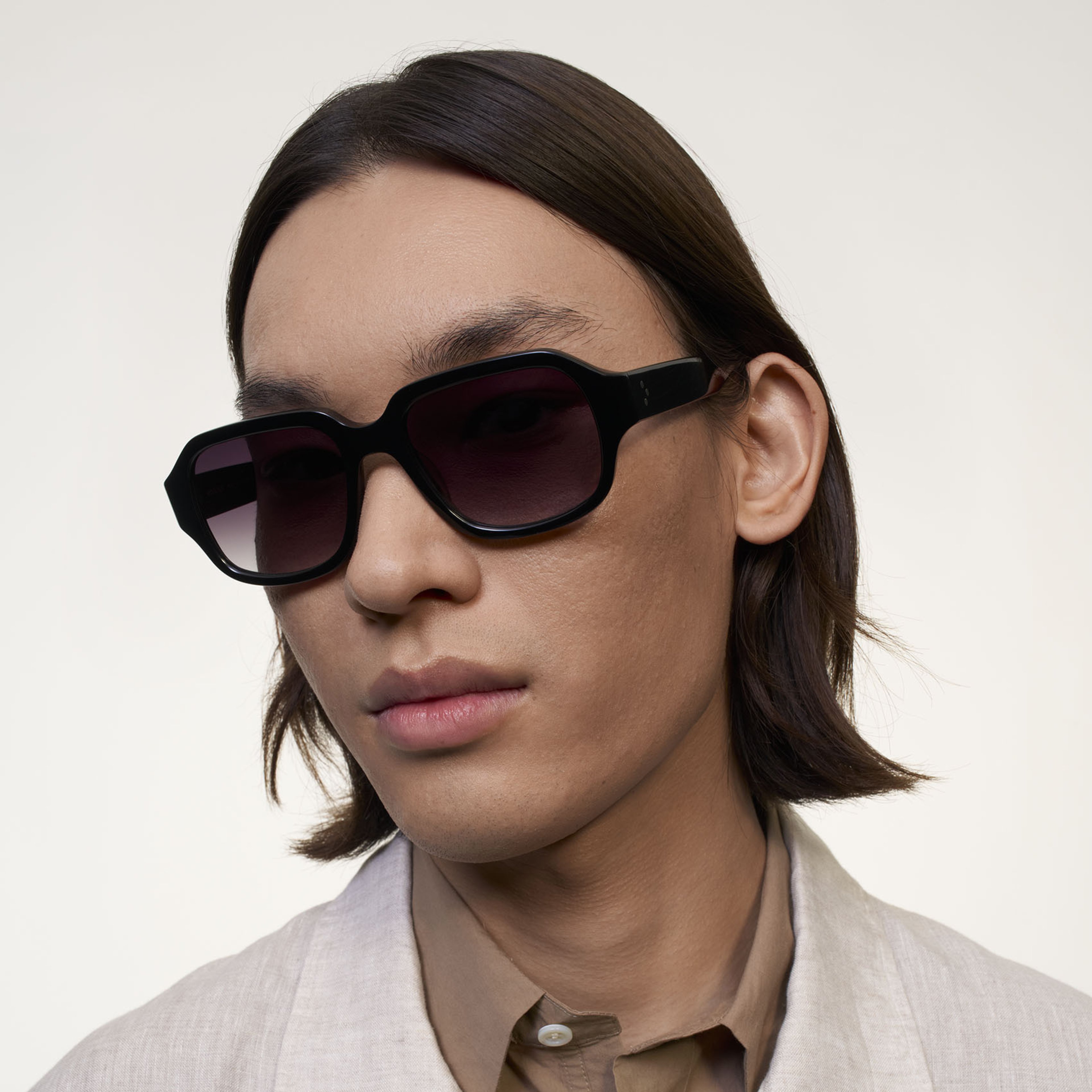 Ace & Tate Sunglasses | Square Acetate in Black