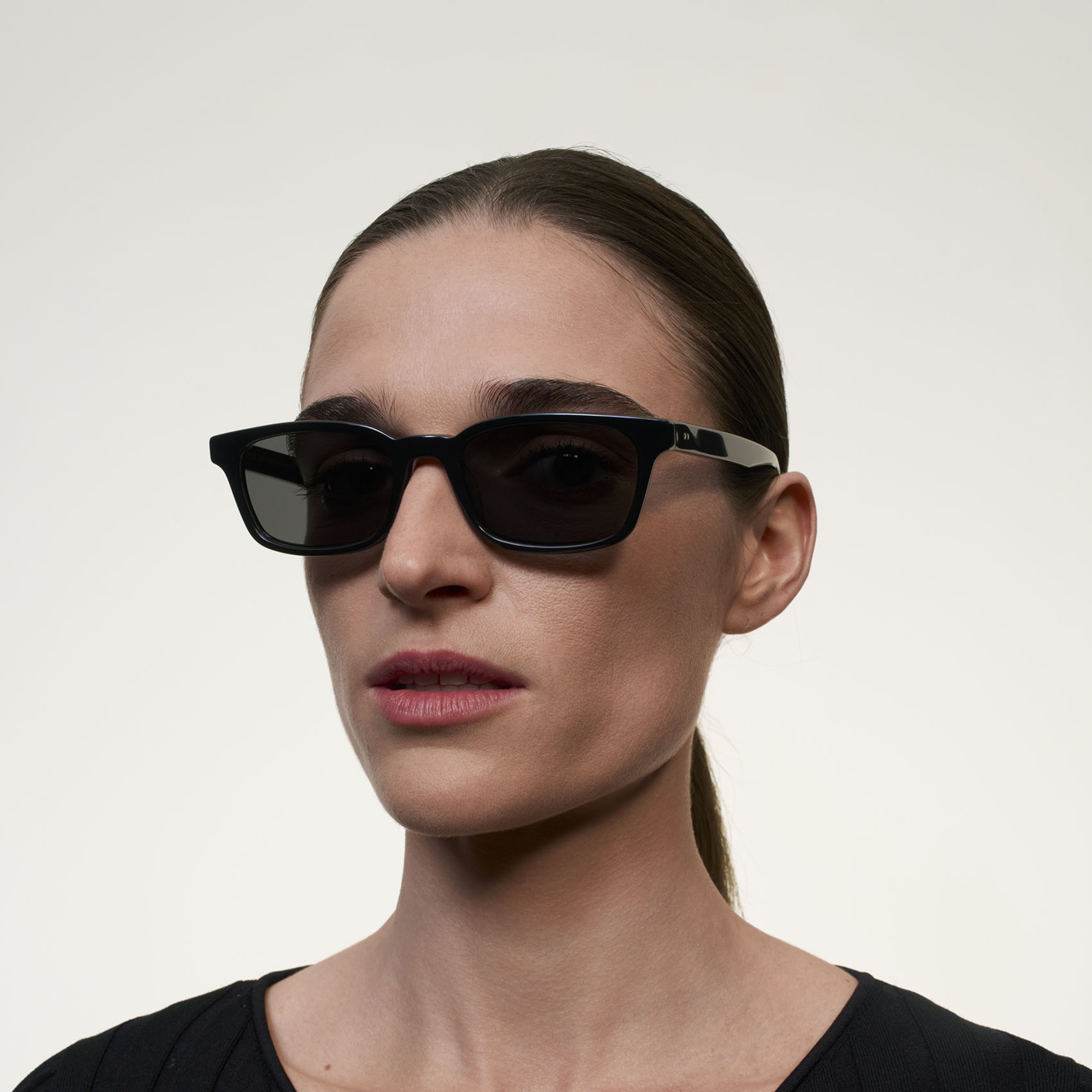Ace & Tate Sunglasses | Square Acetate in Black