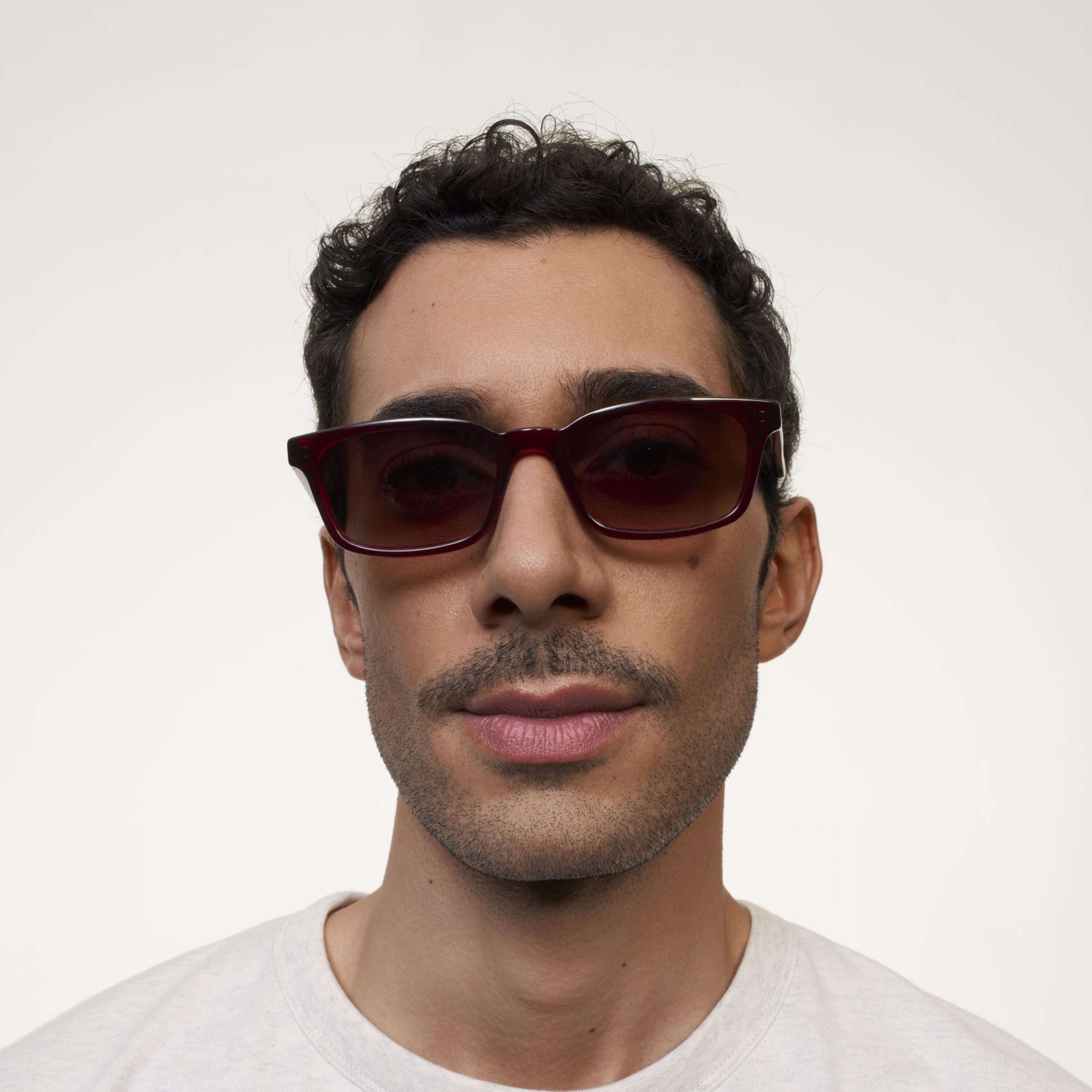 Ace & Tate Sunglasses | Square Acetate in Red