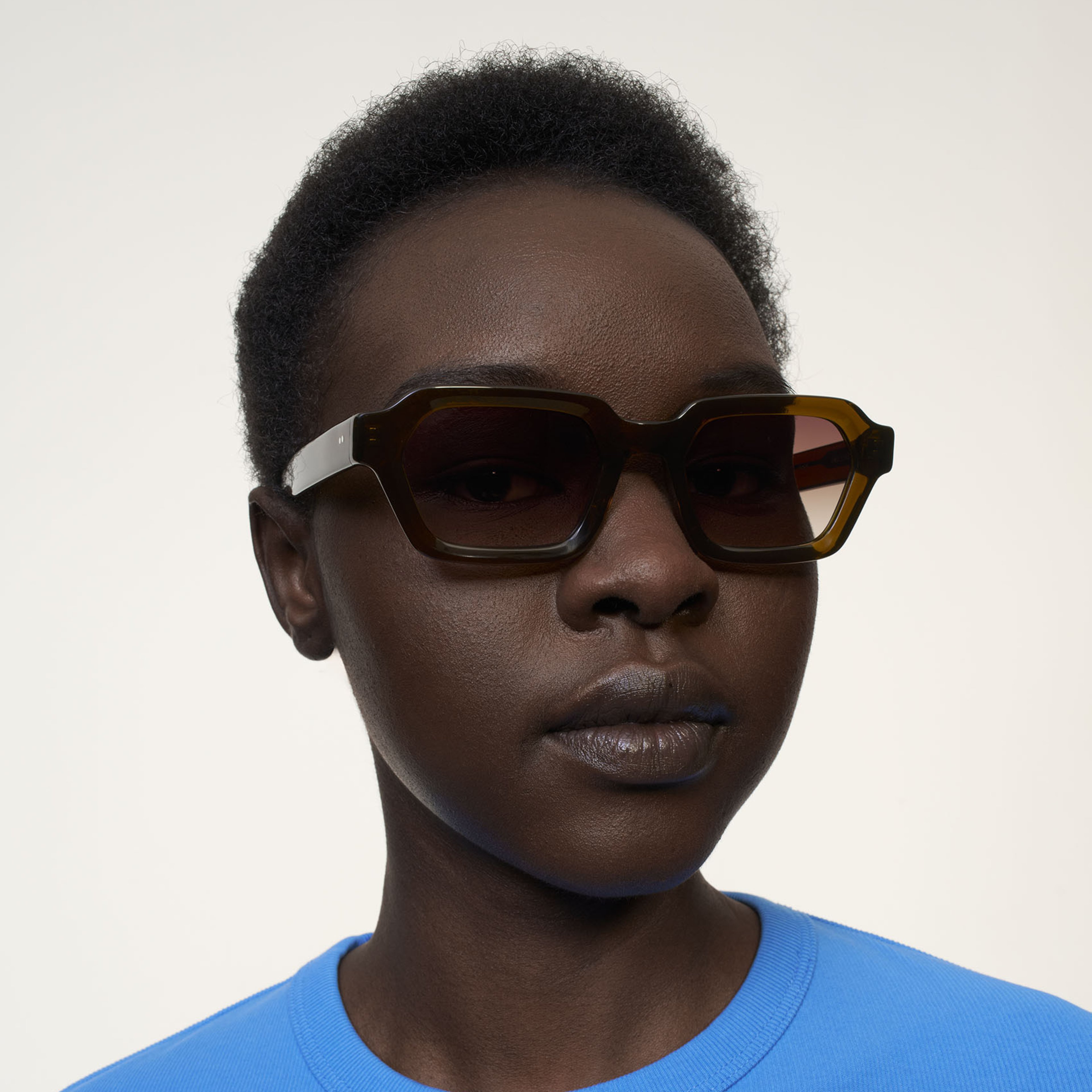 Ace & Tate Sunglasses | Rectangle Acetate in Brown