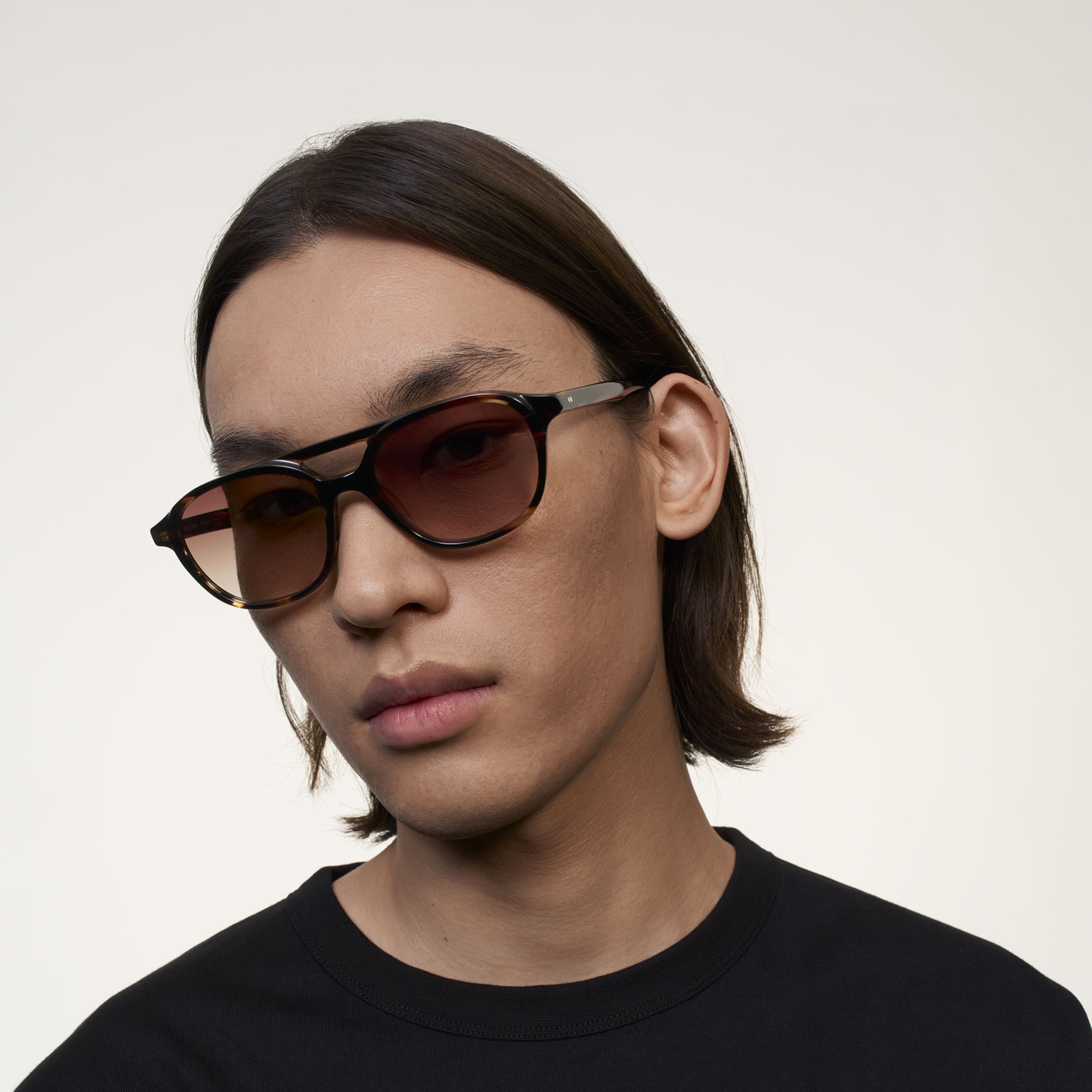 Ace & Tate Sonnenbrillen | Rund Acetat in Braun, Orange