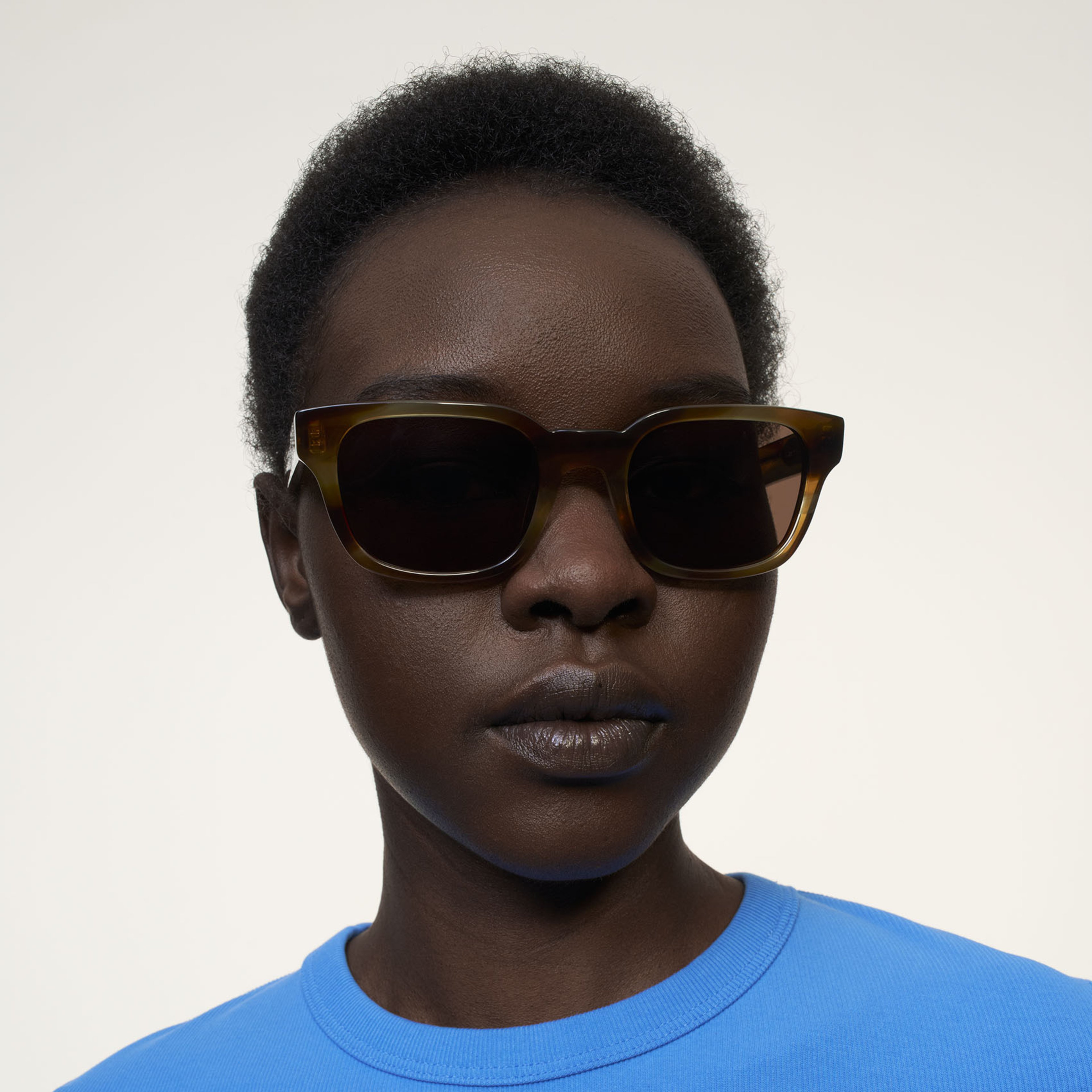 Ace & Tate Sonnenbrillen | Rechteckig Acetat in Orange, Gelb, Braun, Grün