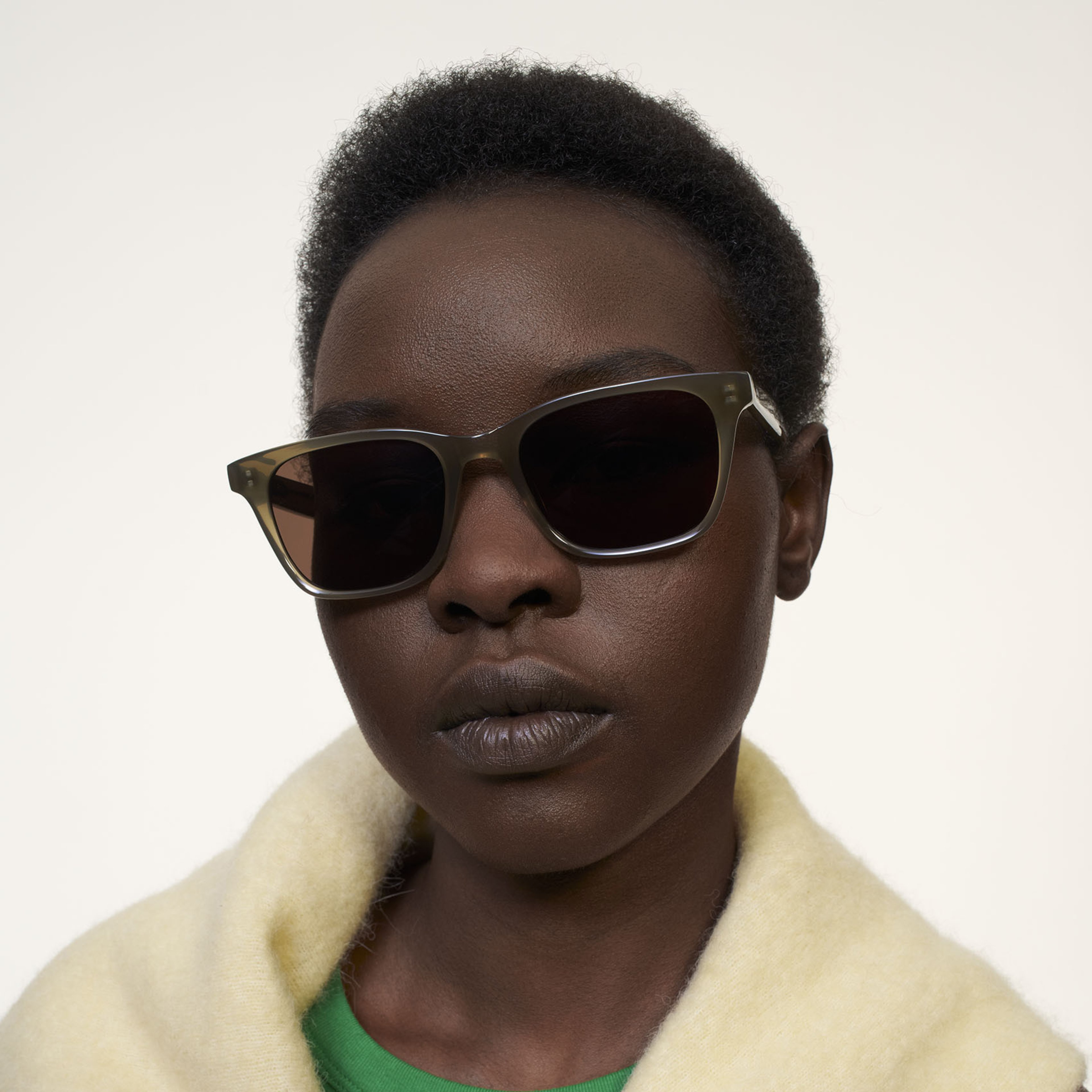 Ace & Tate Sonnenbrillen | Quadratisch Acetat in Grün