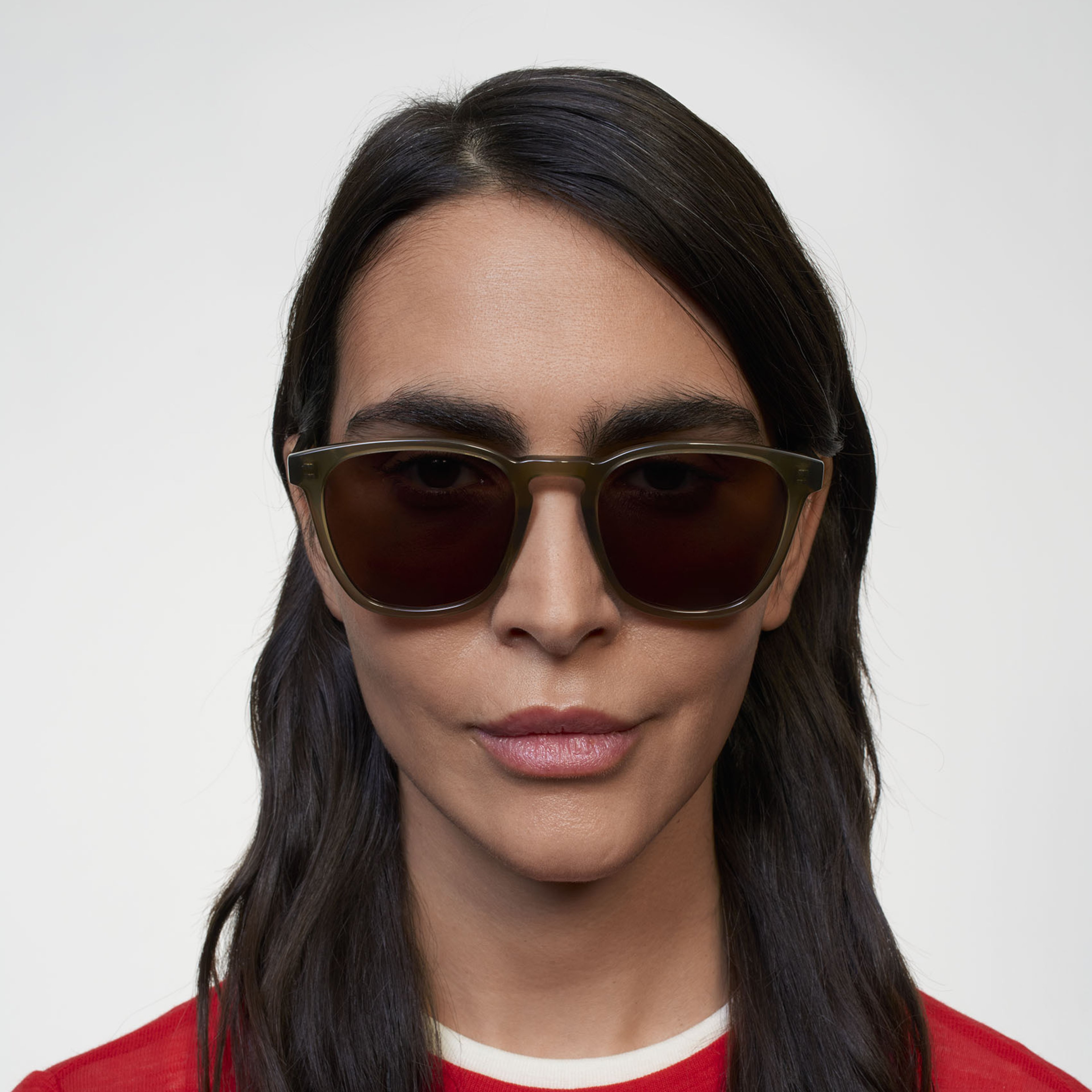 Ace & Tate Sonnenbrillen | Quadratisch Acetat in Grün