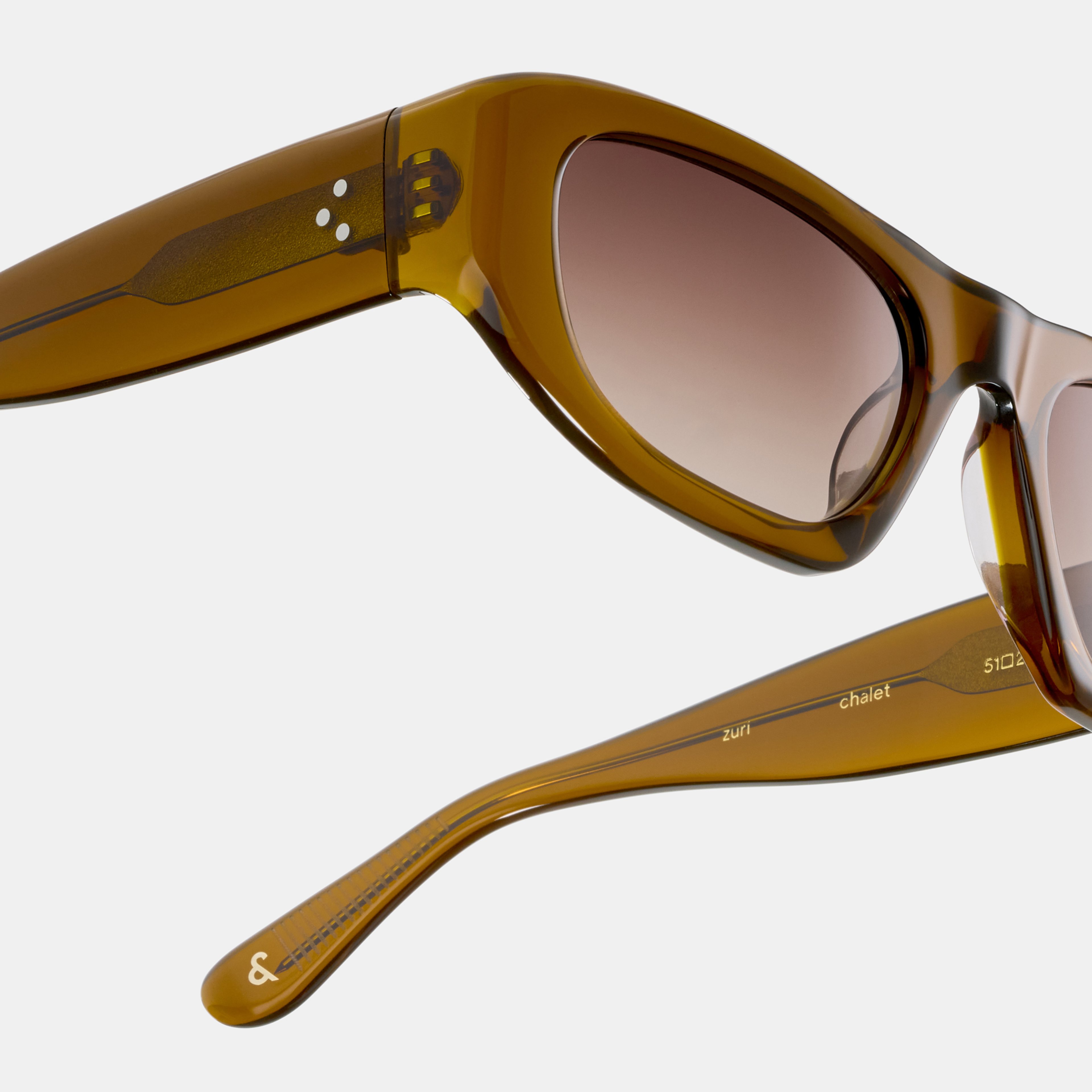 Ace & Tate Sunglasses | Square Acetate in Brown