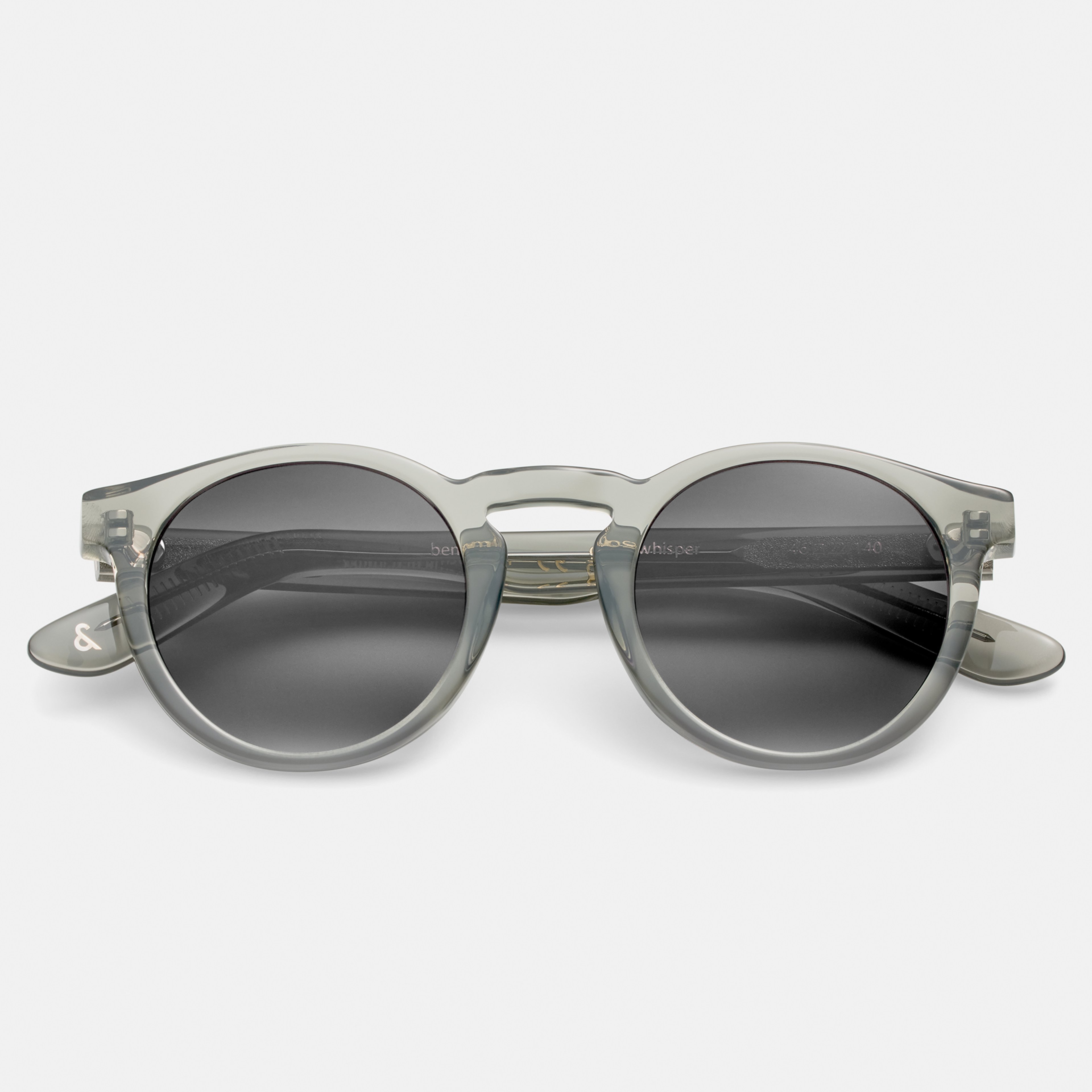 Ace & Tate Zonnebrillen | Rond Acetaat in Blauw, transparant