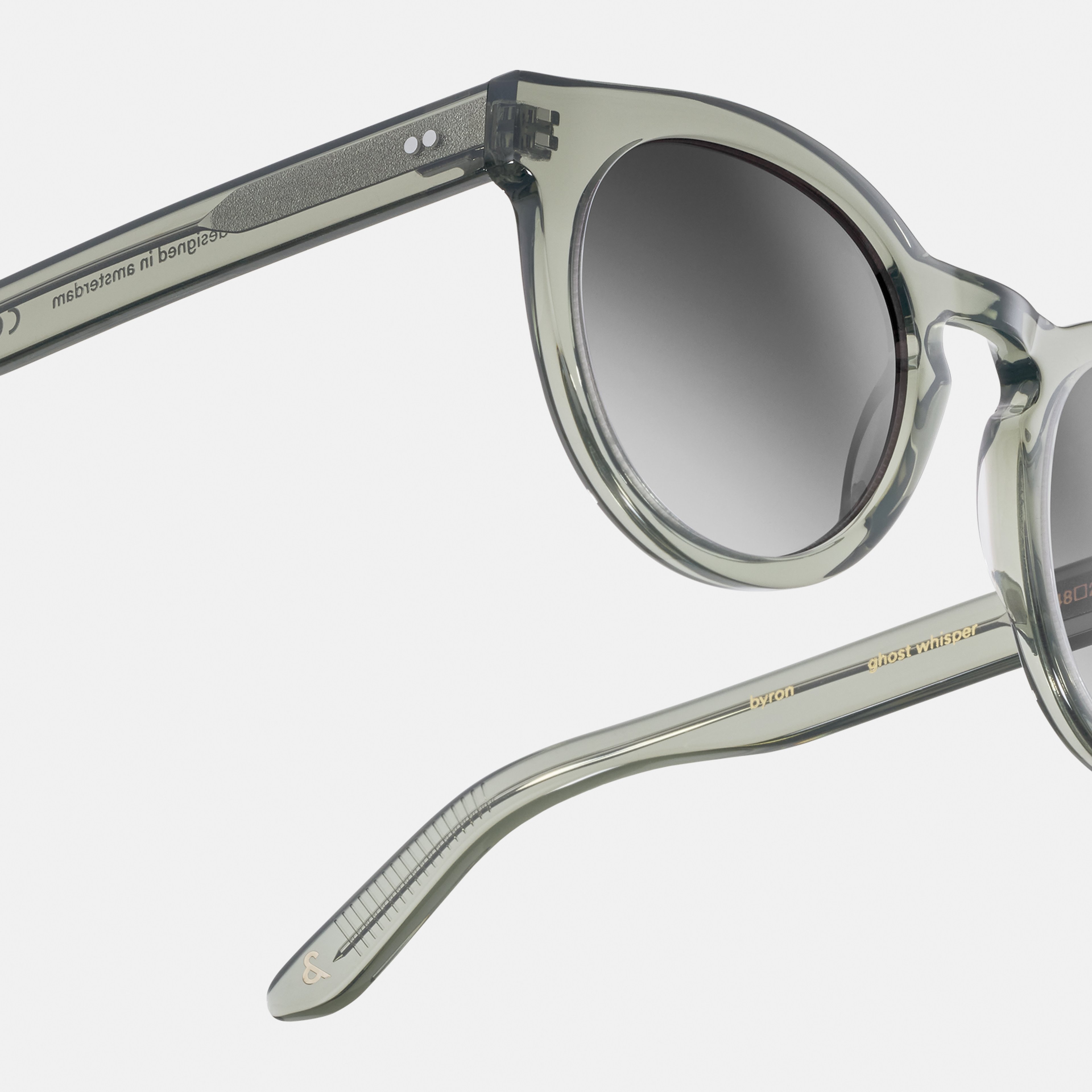 Ace & Tate Sonnenbrillen | Rund Acetat in Blau, Transparent