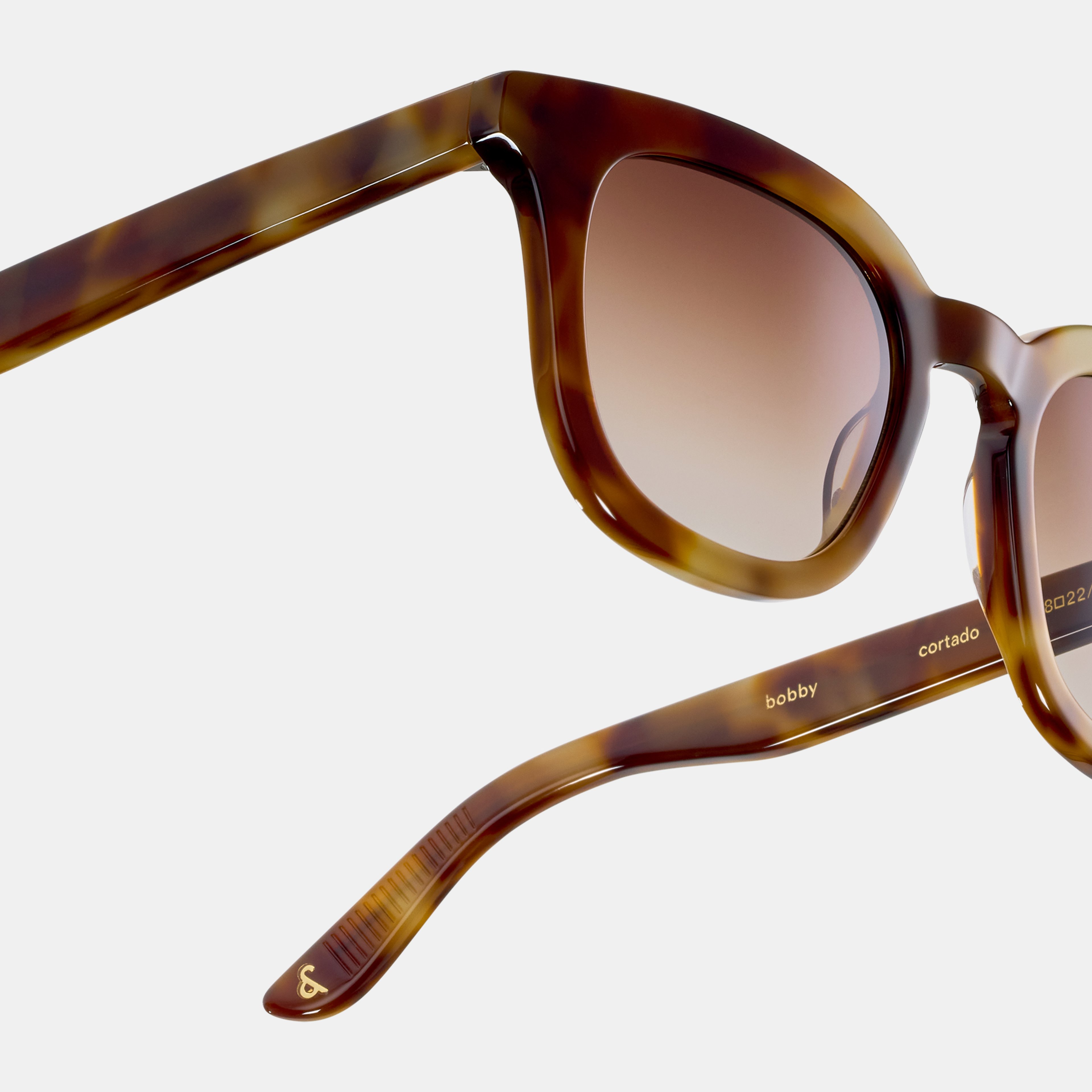 Ace & Tate Sunglasses | Square Acetate in Brown, Yellow