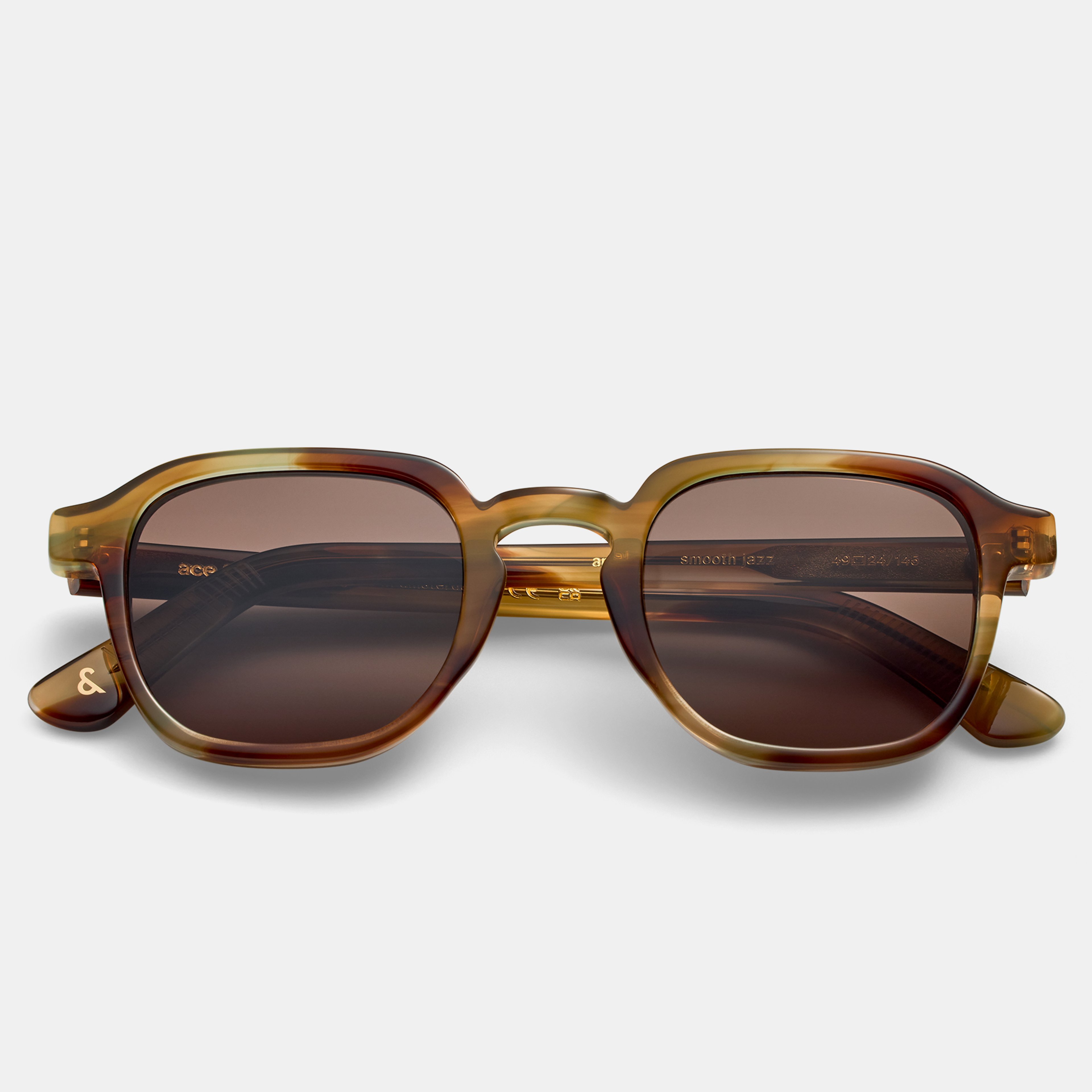 Ace & Tate Sonnenbrillen |  Acetat in Orange, Gelb, Braun, Grün