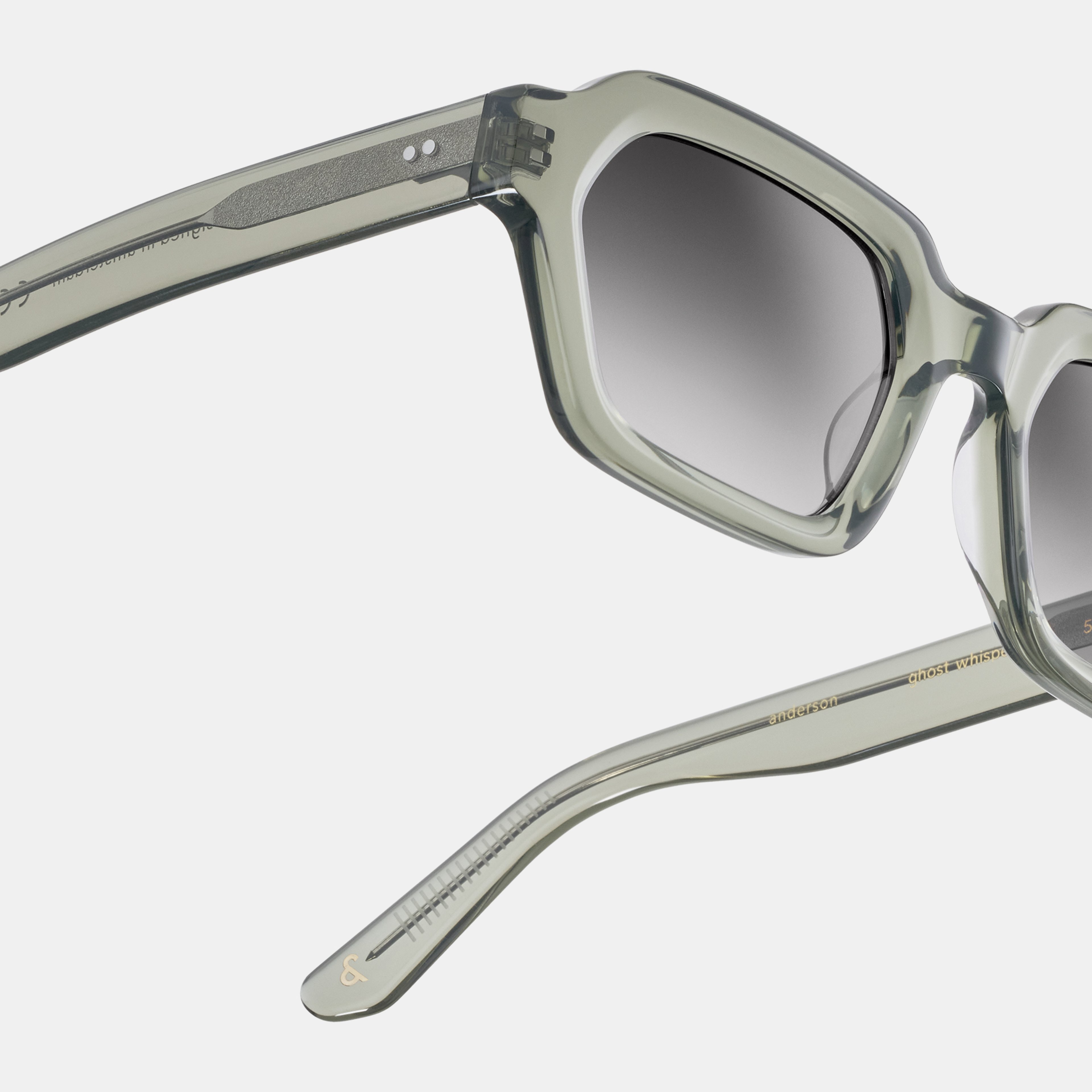 Ace & Tate Sunglasses | Rectangle Acetate in Blue, Transparent