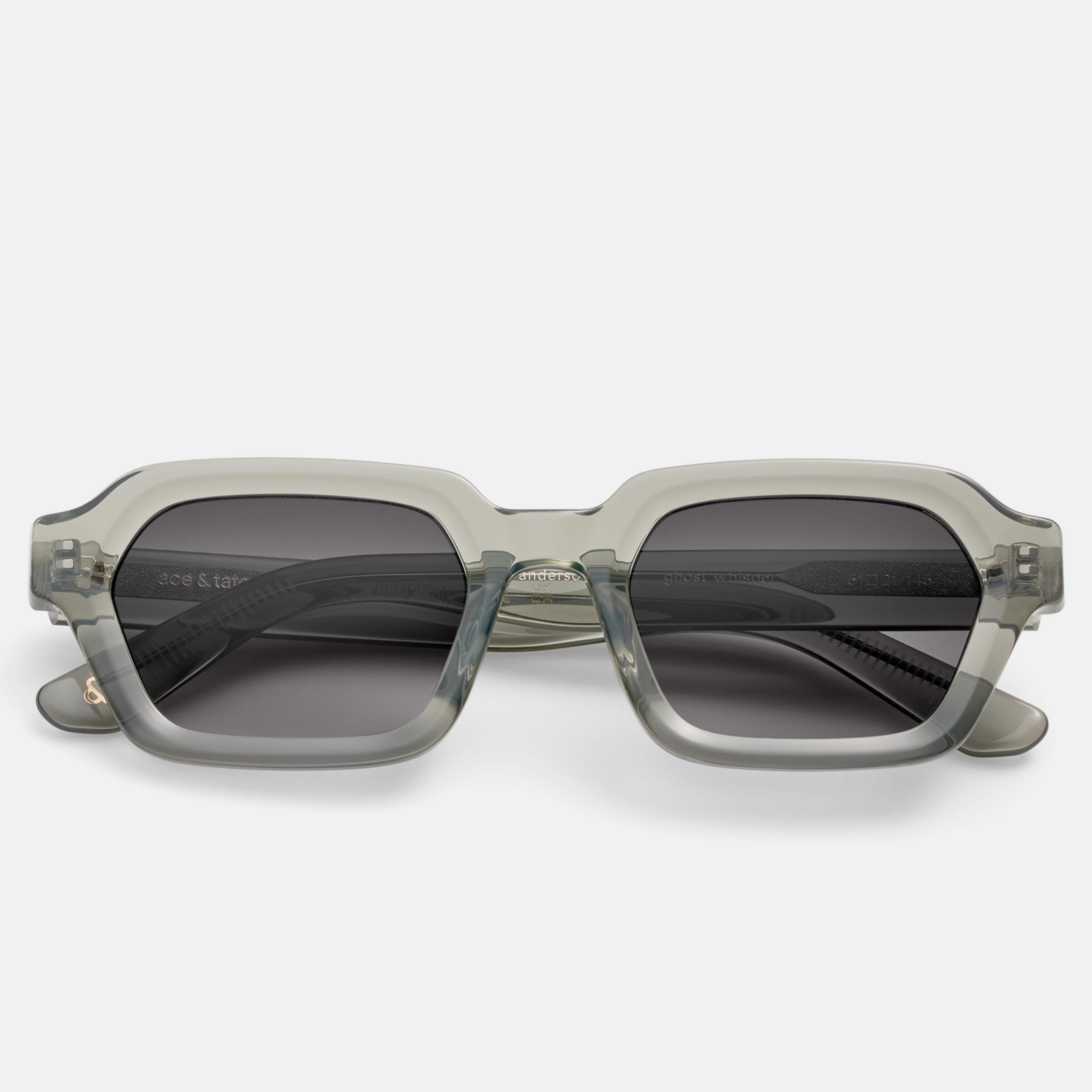 Ace & Tate Sunglasses | Rectangle Acetate in Blue, Transparent