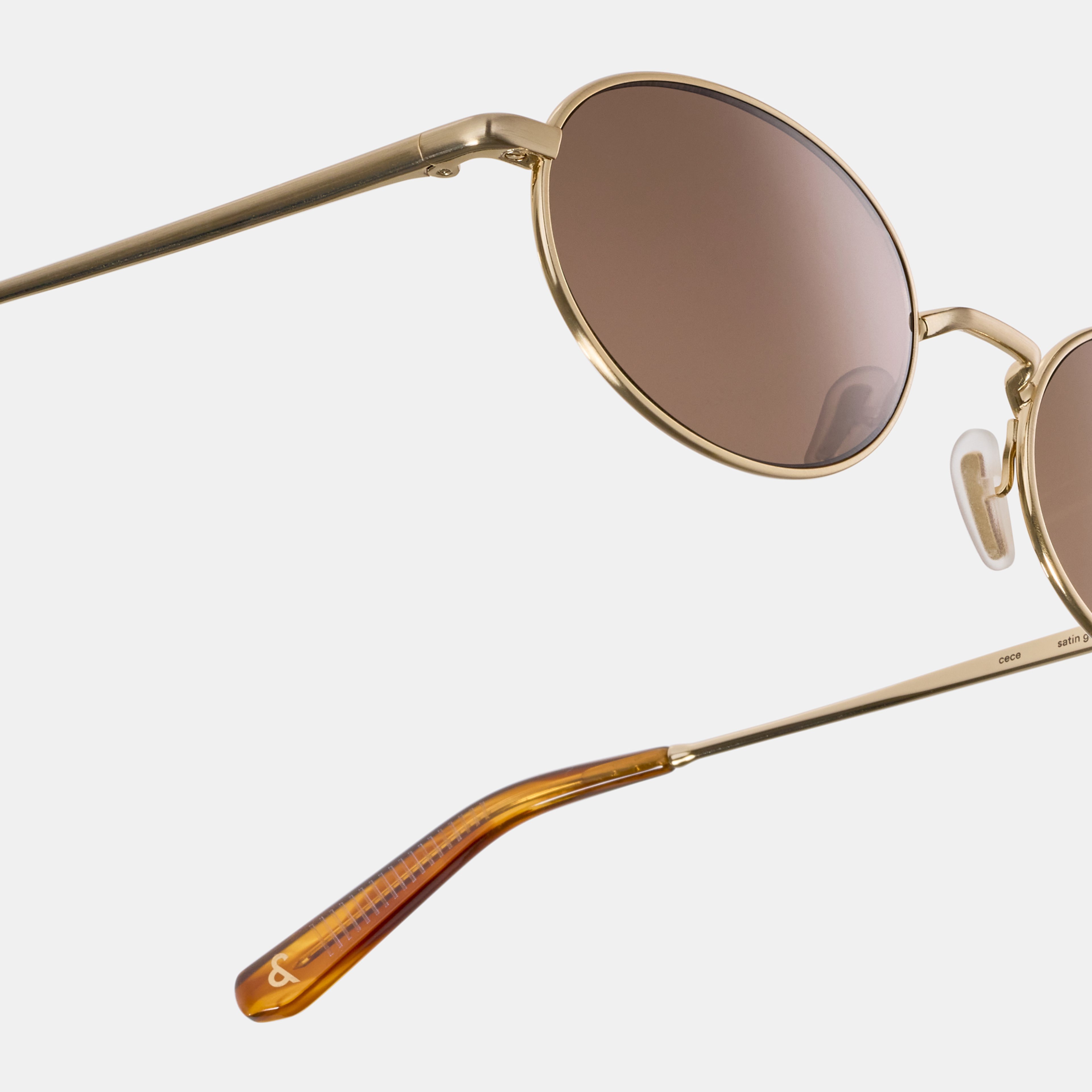 Ace & Tate Sonnenbrillen | Oval Metall in Gold