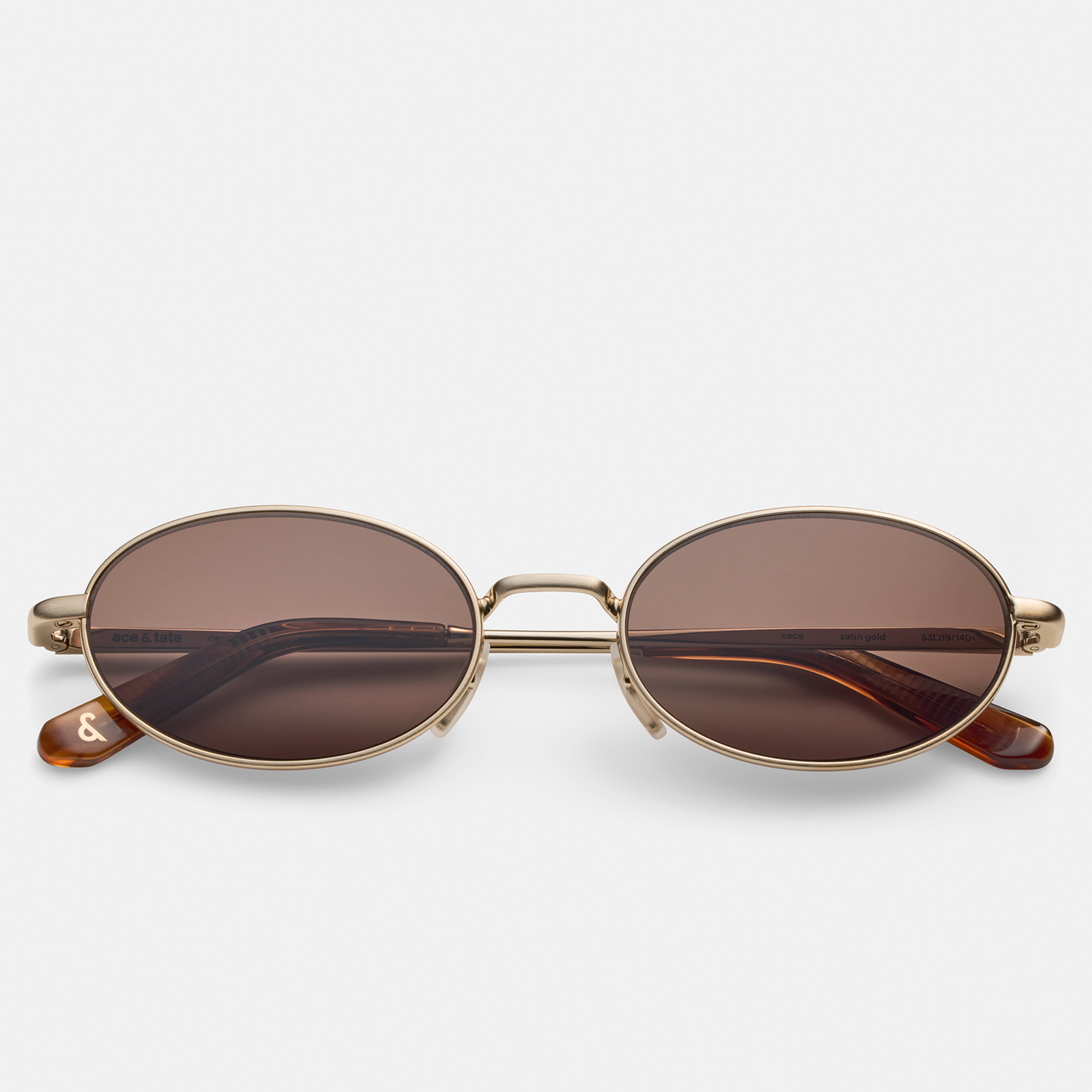 Ace & Tate Sonnenbrillen | Oval Metall in Gold