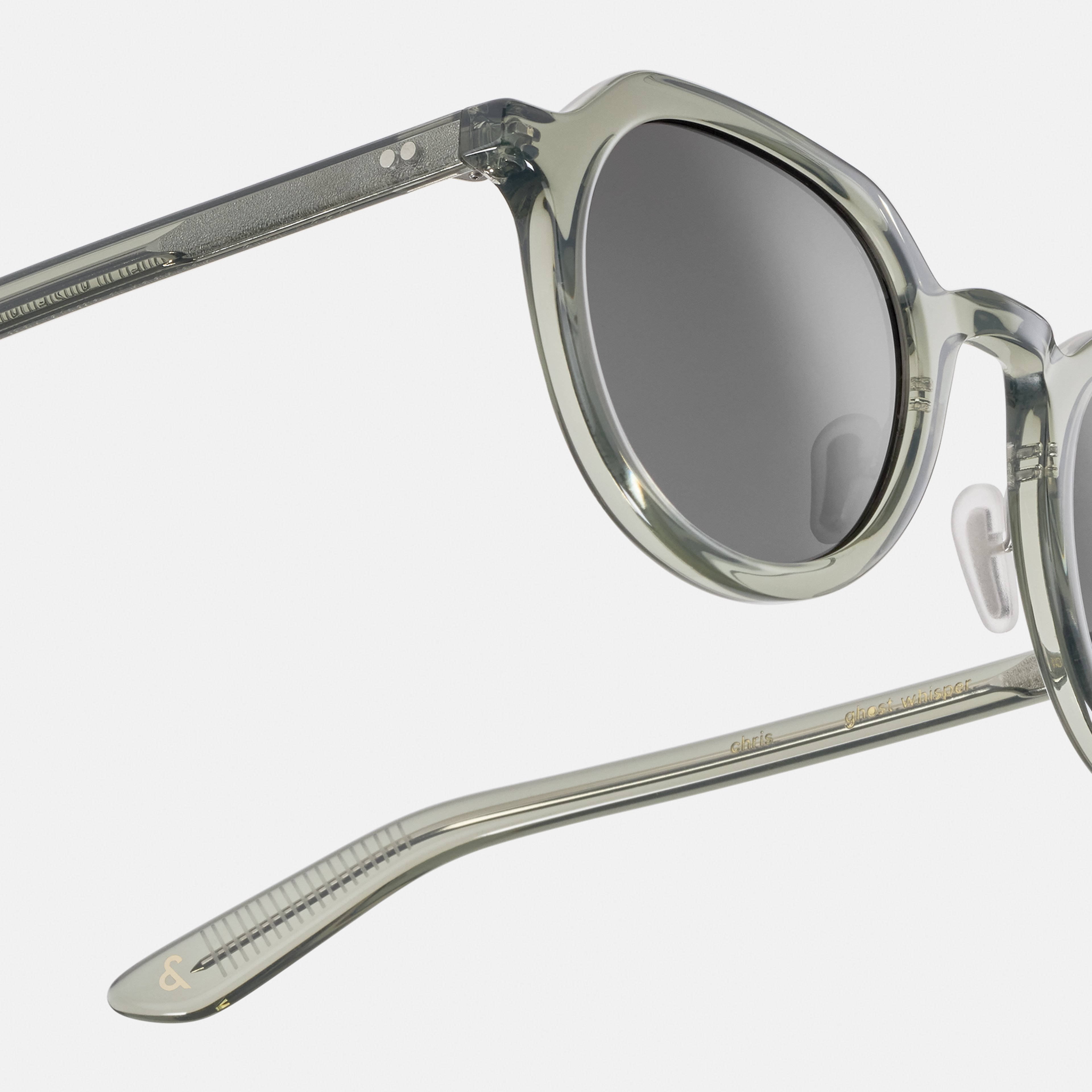 Ace & Tate Sonnenbrillen | Rund Acetat in Blau, Transparent