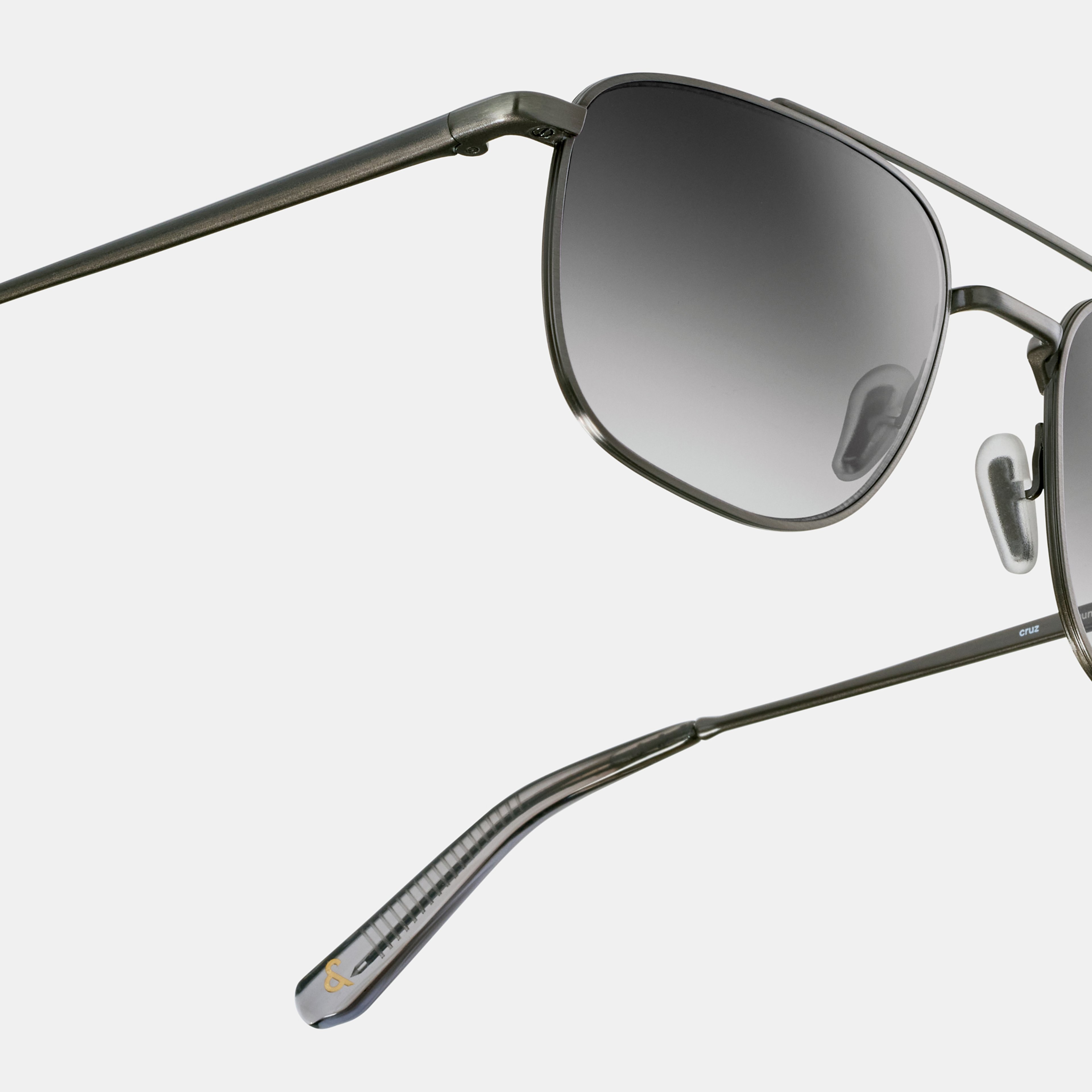 Ace & Tate Sunglasses | Square Metal in Grey