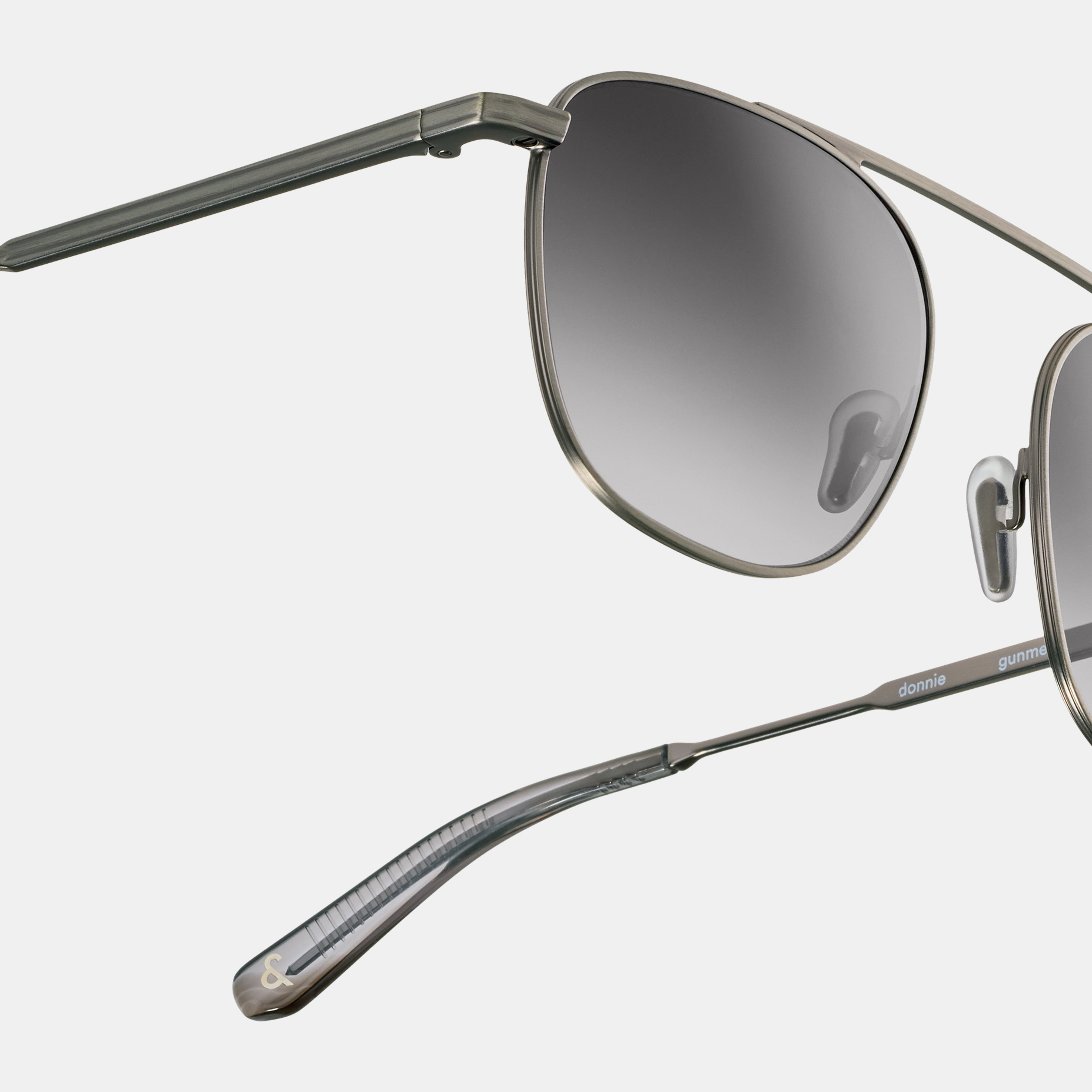 Ace & Tate Zonnebrillen | Vierkant Metaal in Grijs