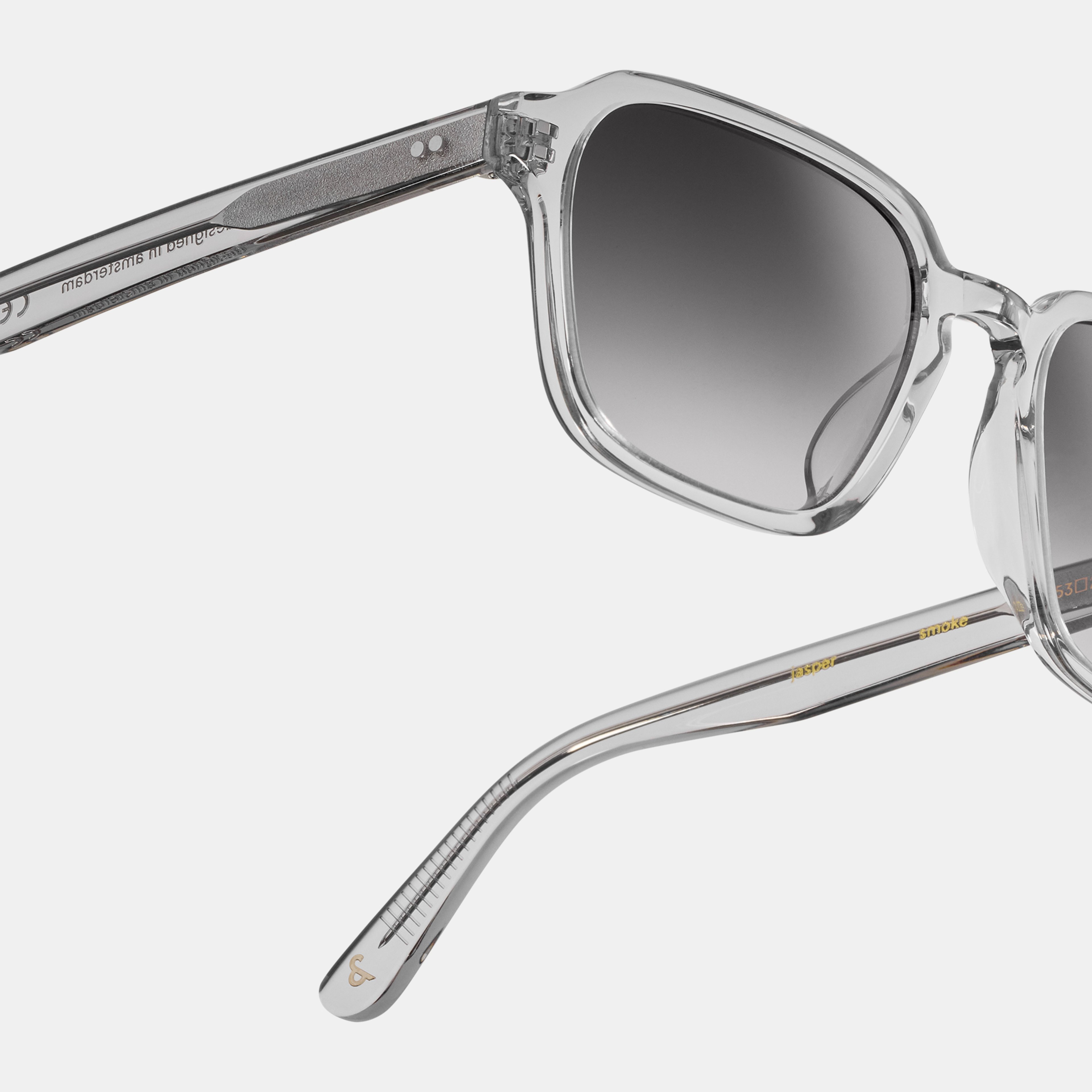 Ace & Tate Sonnenbrillen | Hexagonal Acetat in Transparent, Grau