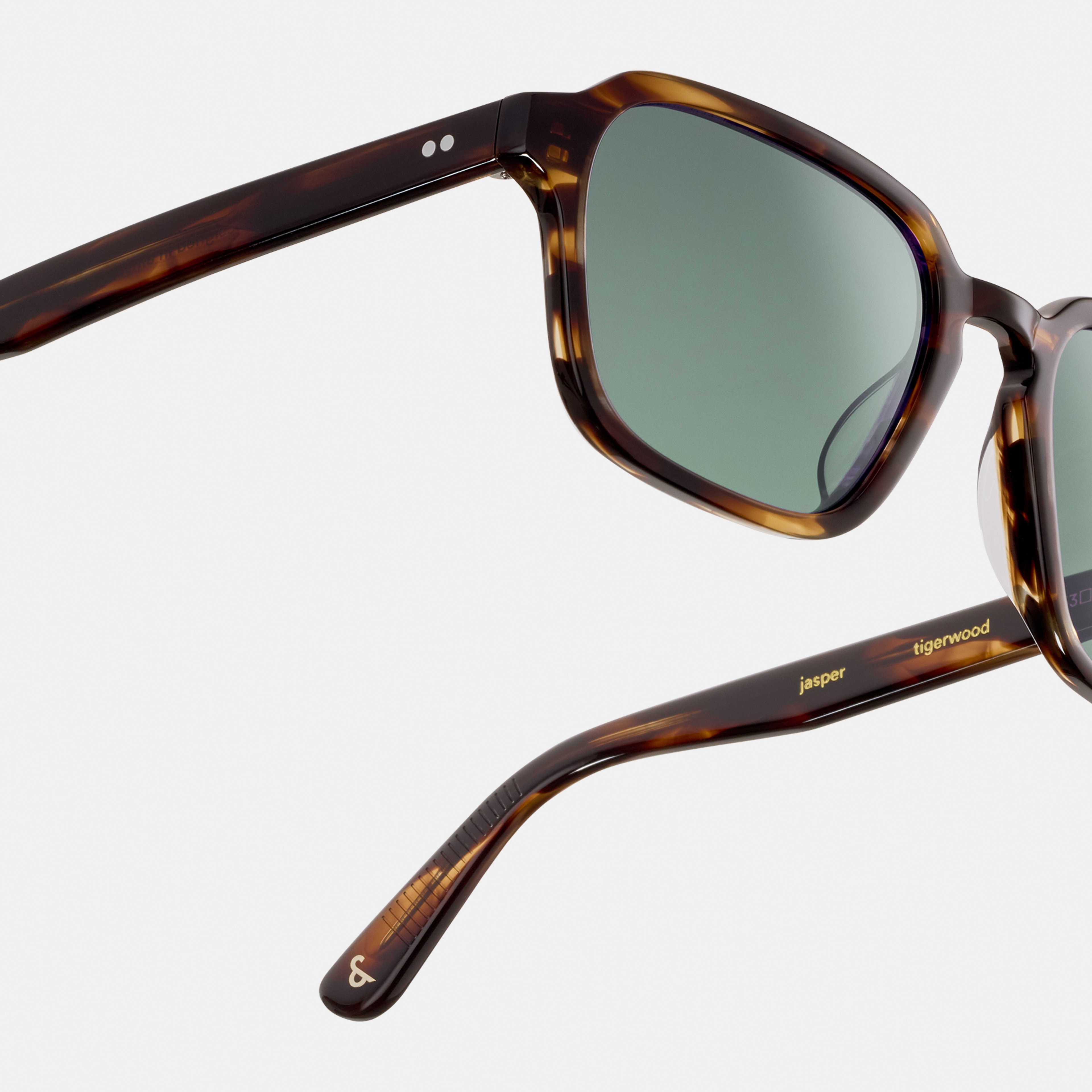 Ace & Tate Sonnenbrillen | Hexagonal Acetat in Braun, Orange