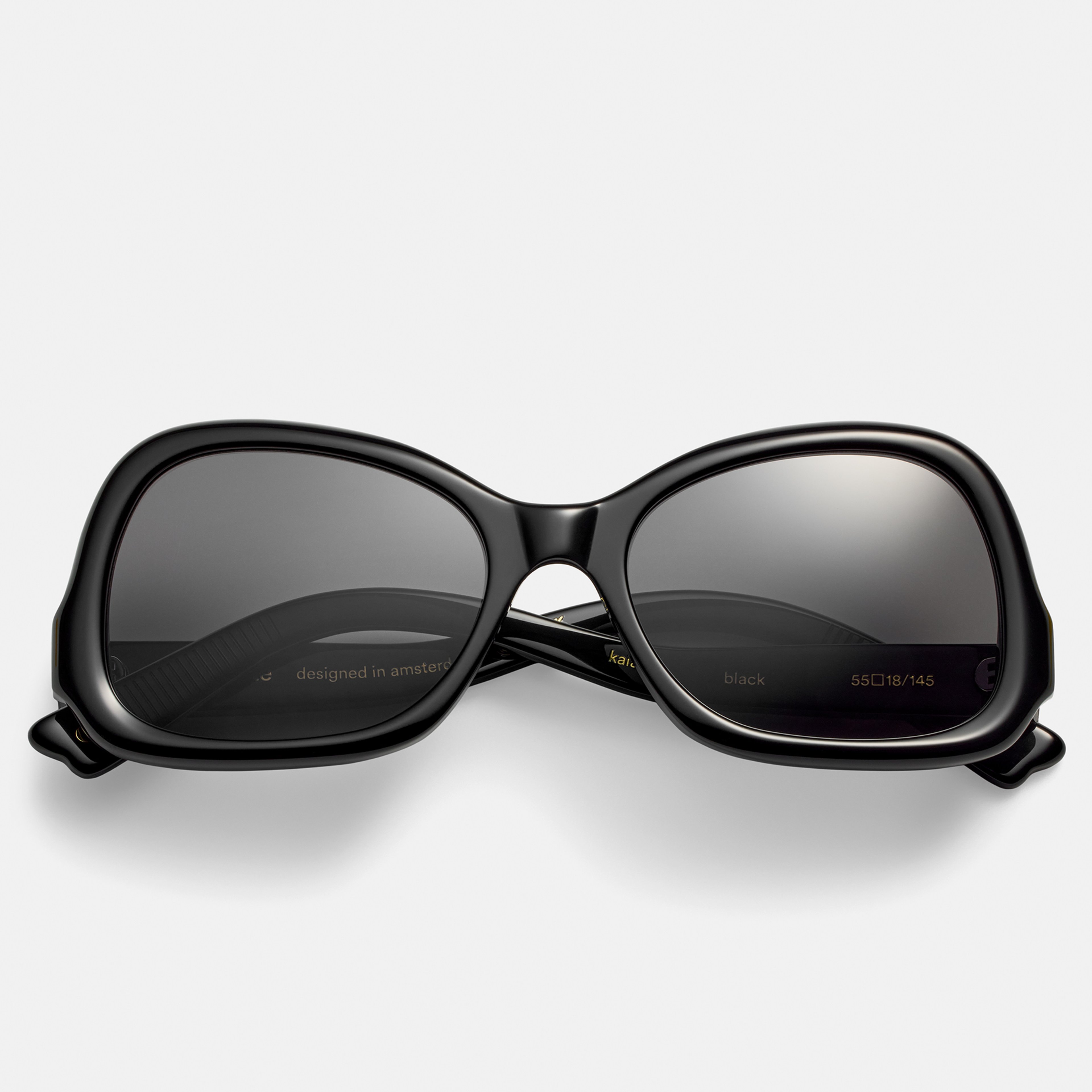 Ace & Tate Sunglasses | Hexagonal Acetate in Black