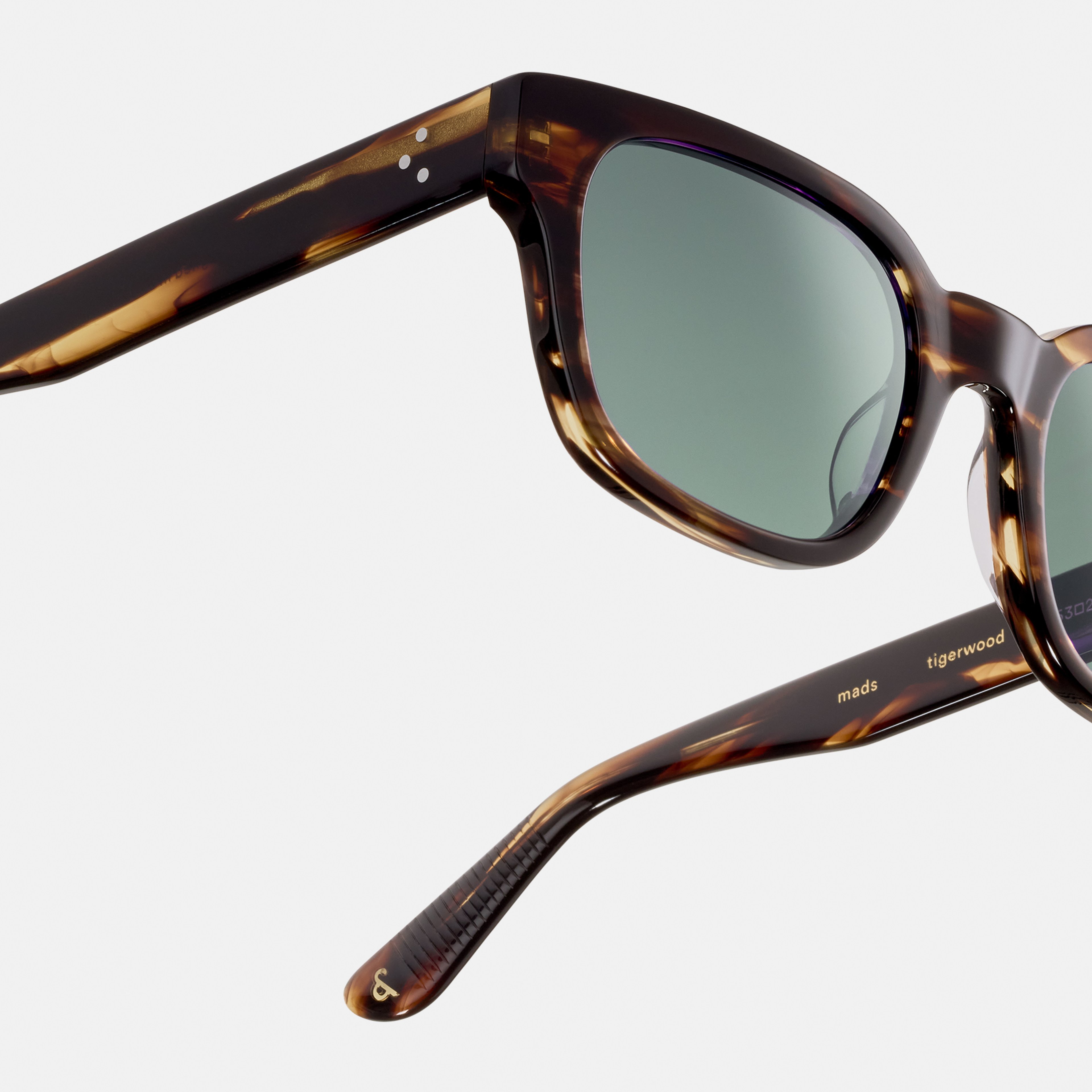 Ace & Tate Sonnenbrillen | Rechteckig Acetat in Braun, Orange