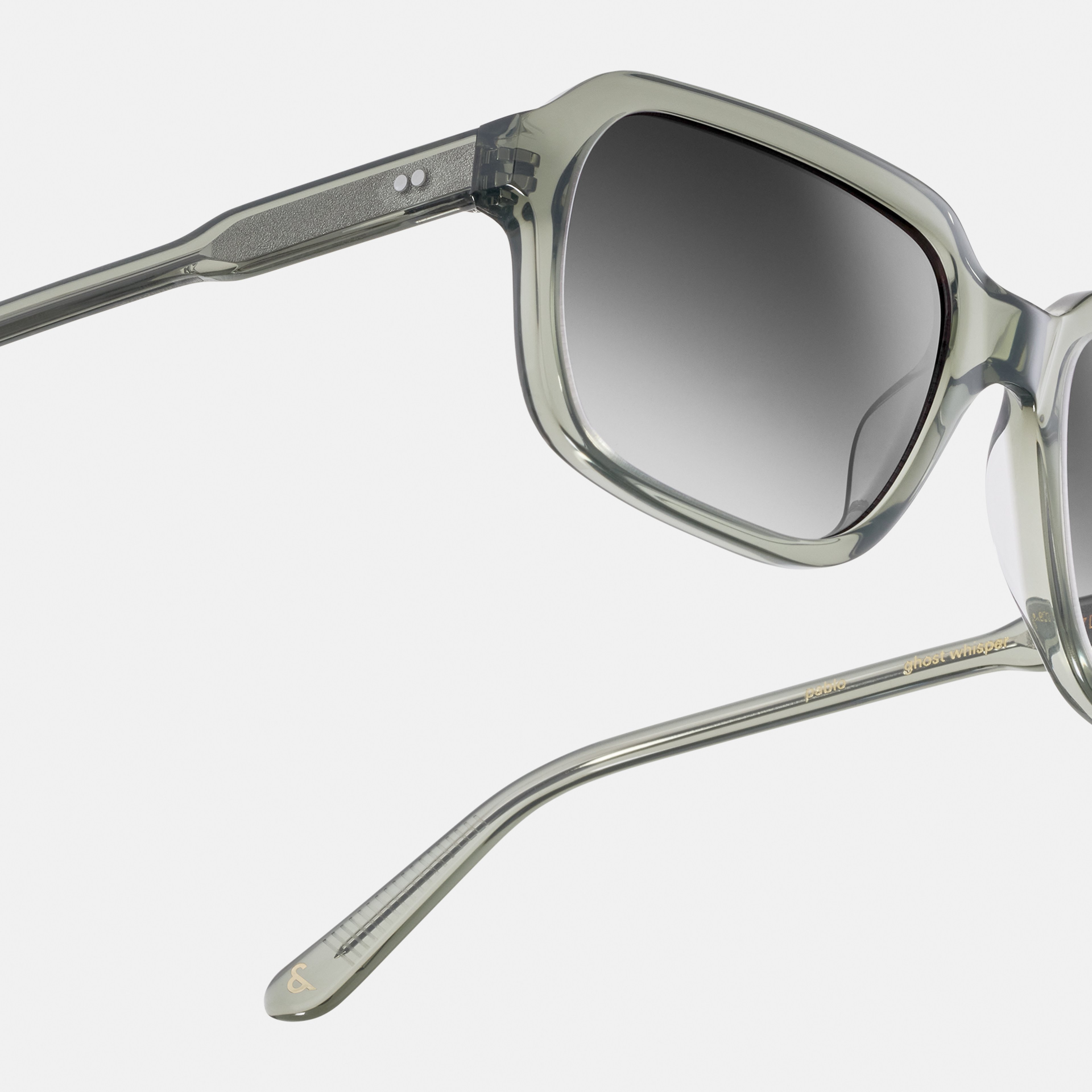 Ace & Tate Sonnenbrillen | Quadratisch Acetat in Blau, Transparent