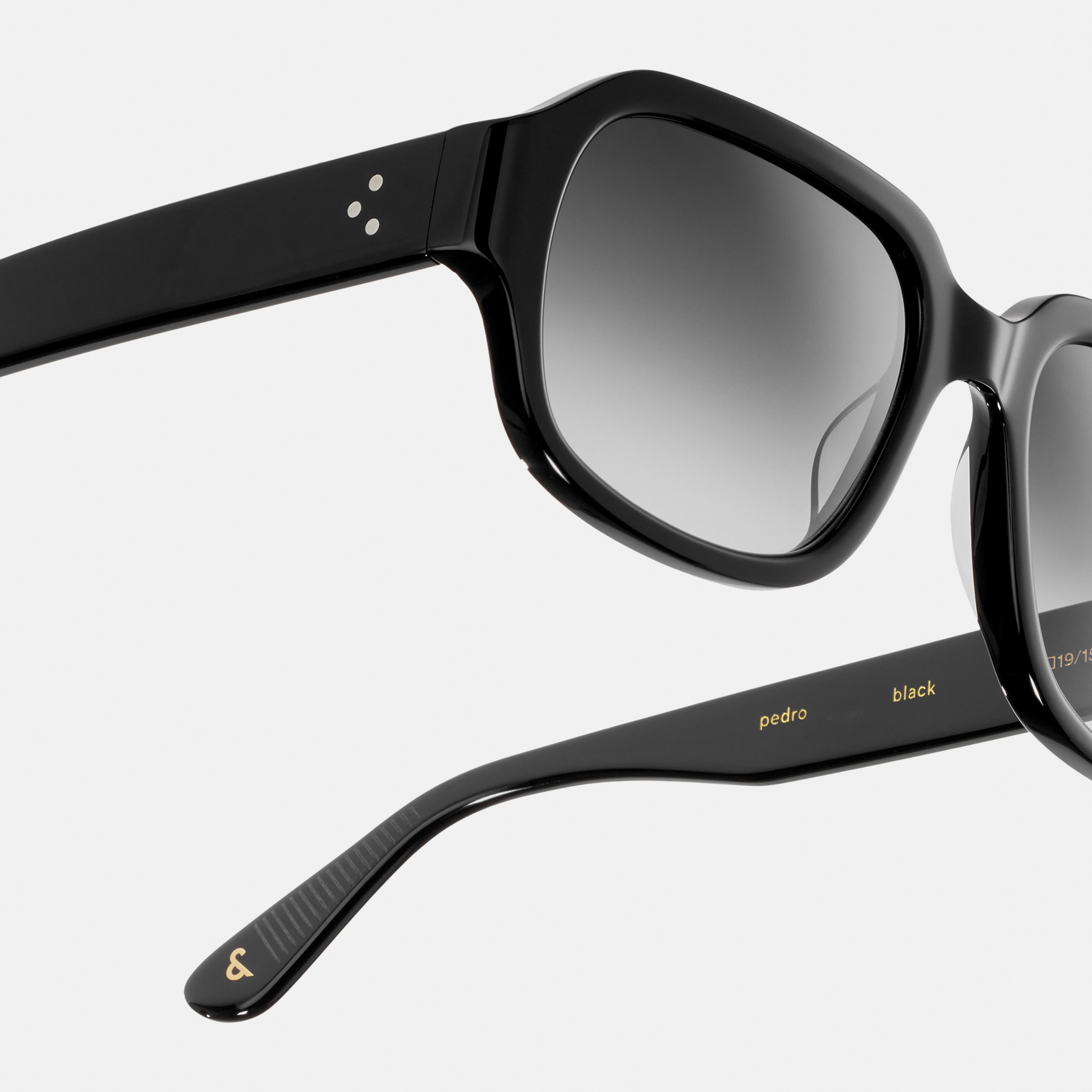 Ace & Tate Sunglasses | Square Acetate in Black