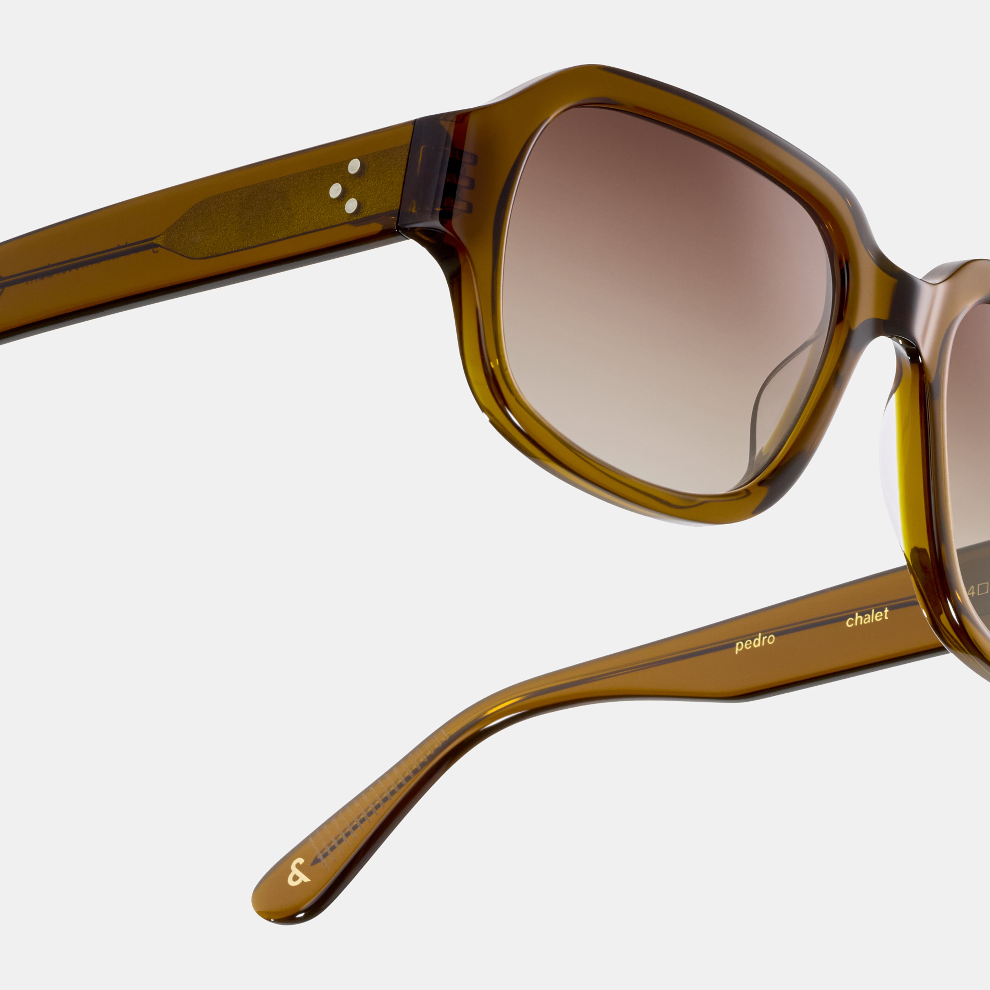 Ace & Tate Sunglasses | Square Acetate in Brown