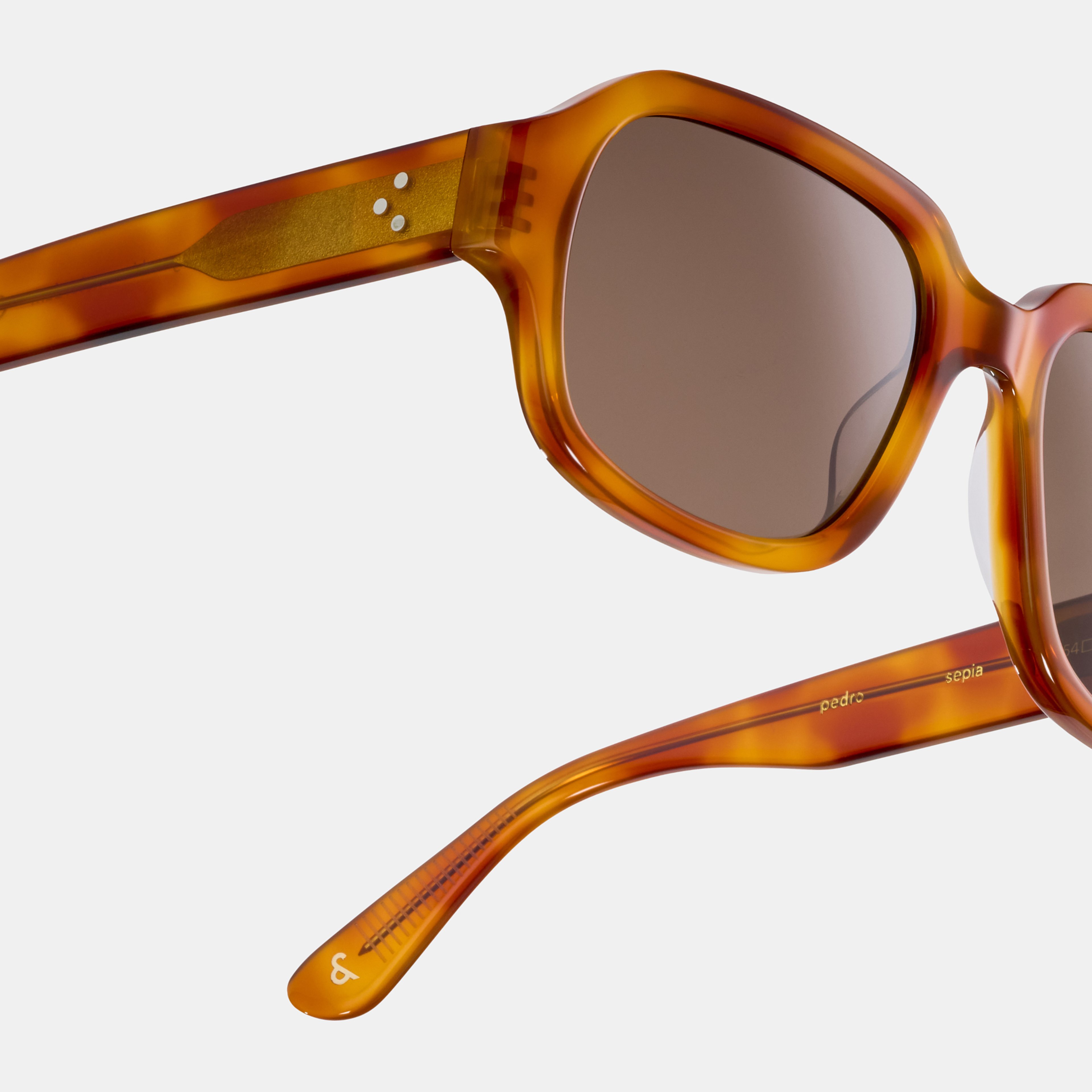 Ace & Tate Sunglasses | Square Acetate in Yellow, Orange