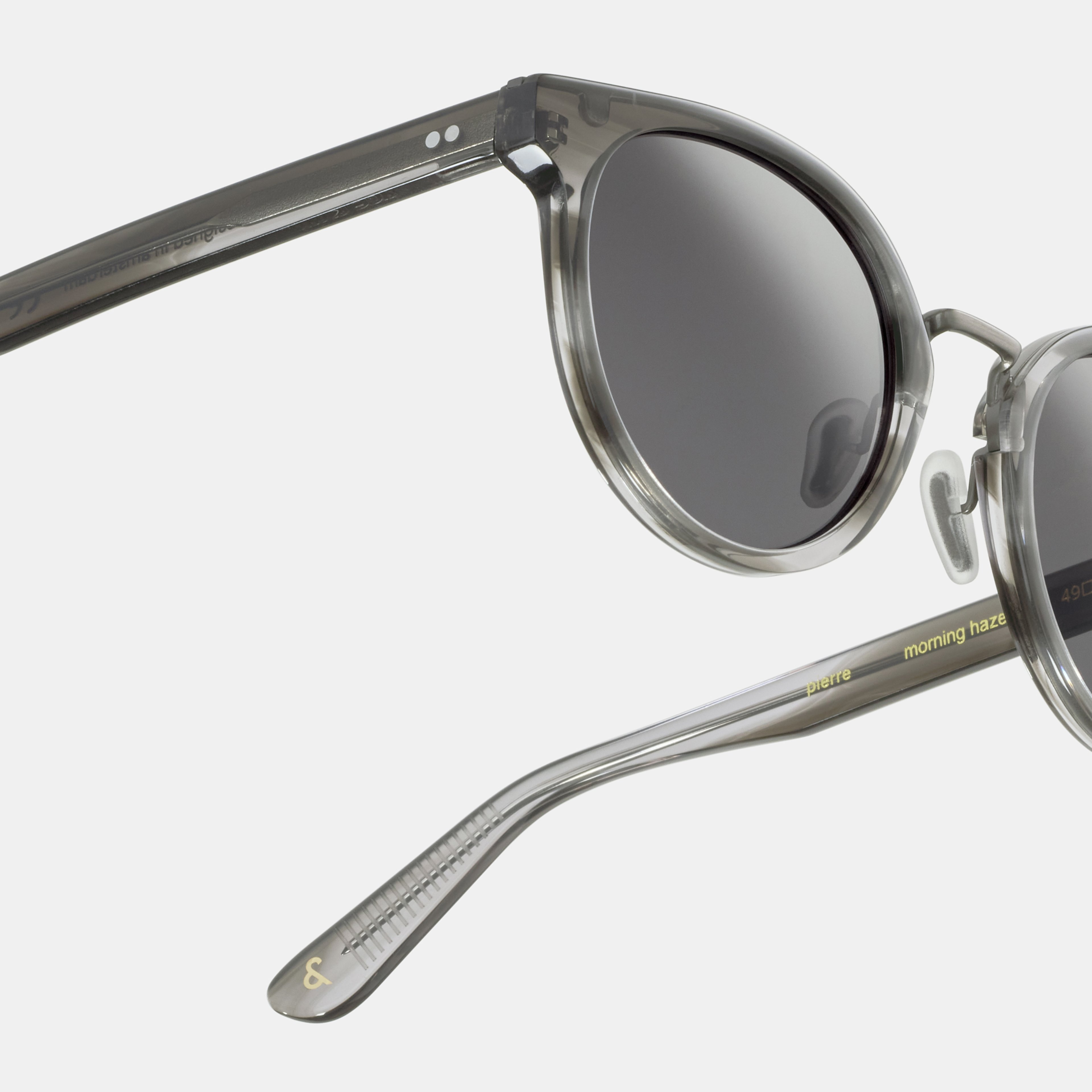 Ace & Tate Sonnenbrillen | Rund Acetat in Transparent, Grau