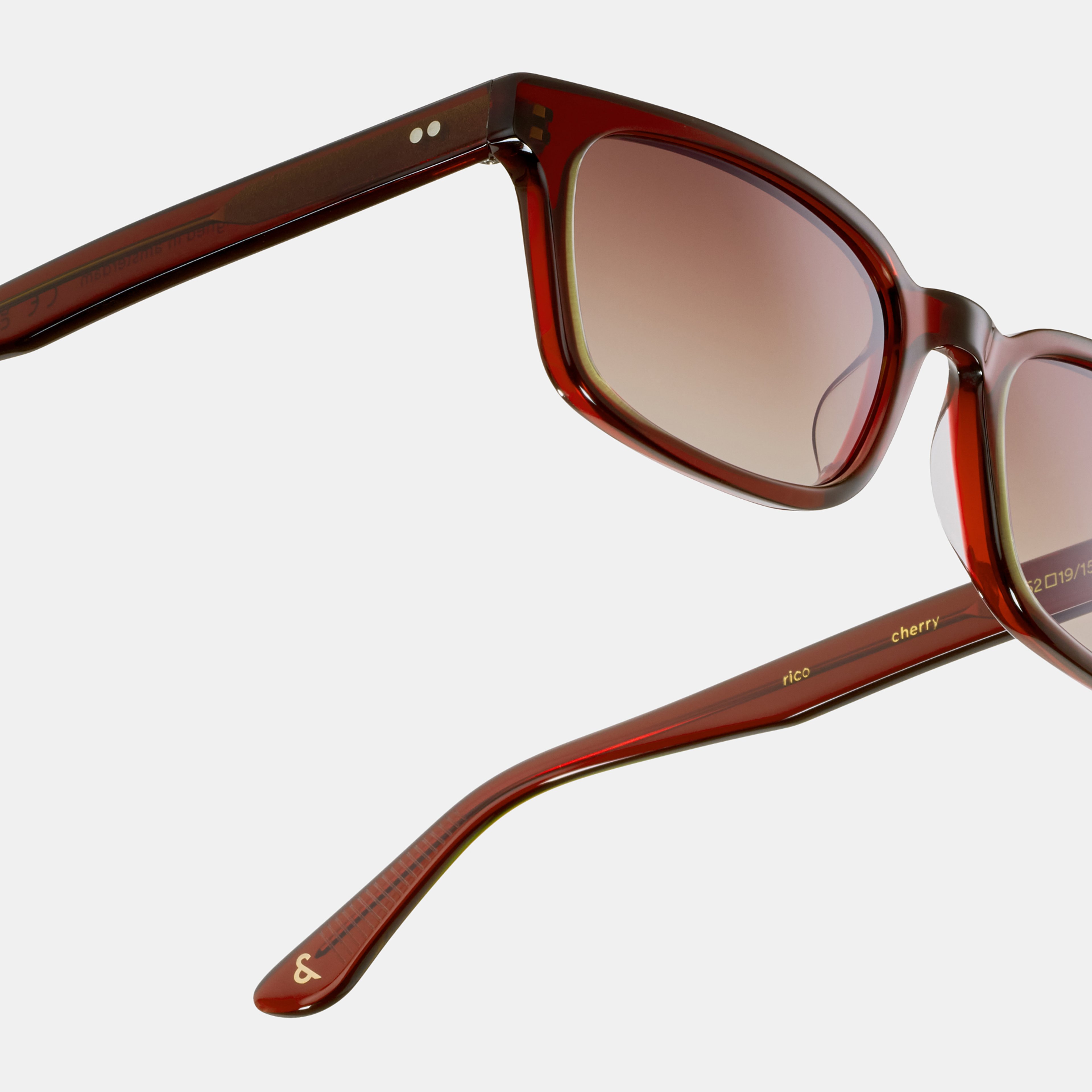 Ace & Tate Sunglasses | Square Acetate in Red