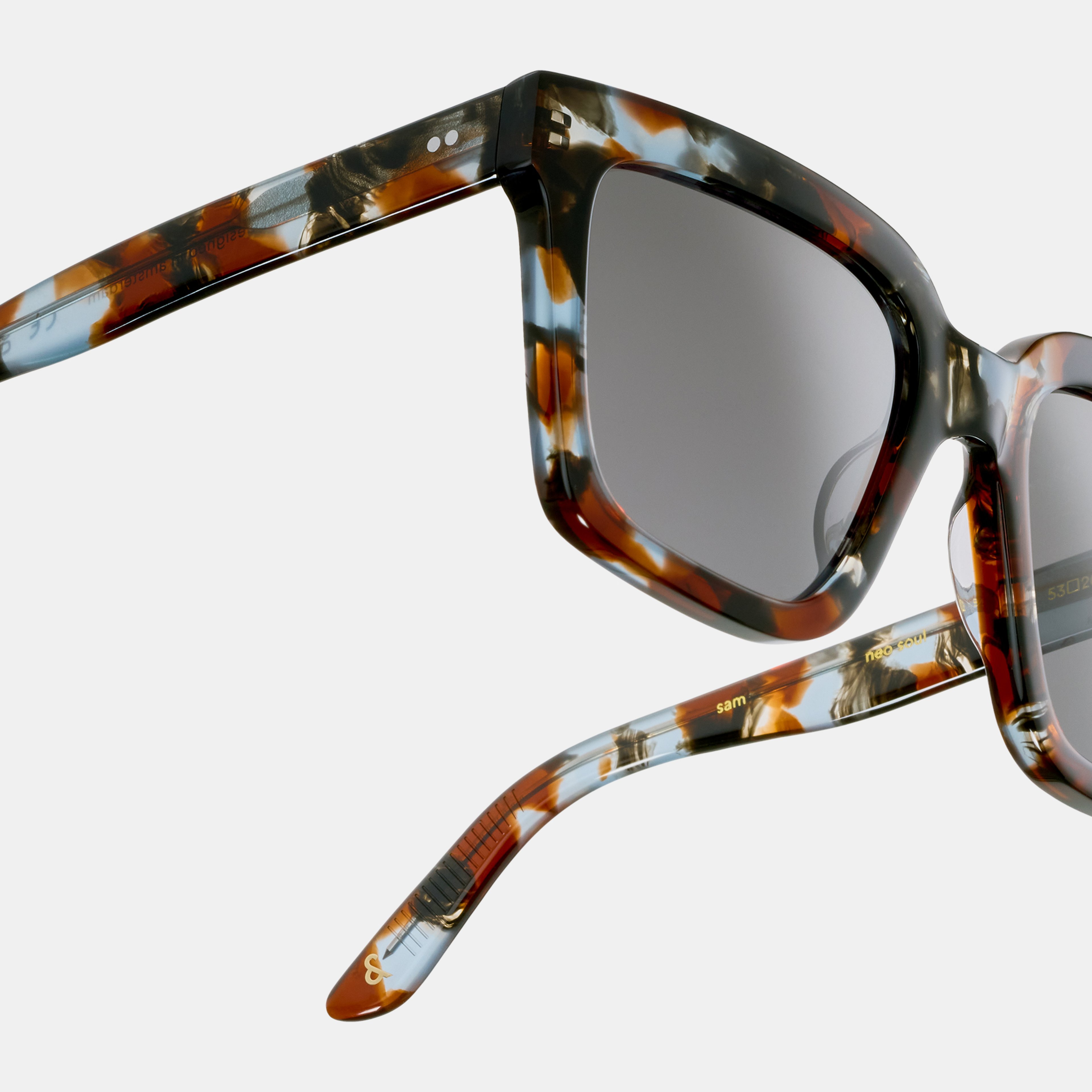 Ace & Tate Sonnenbrillen |  Acetat in Blau, Schwarz, Braun