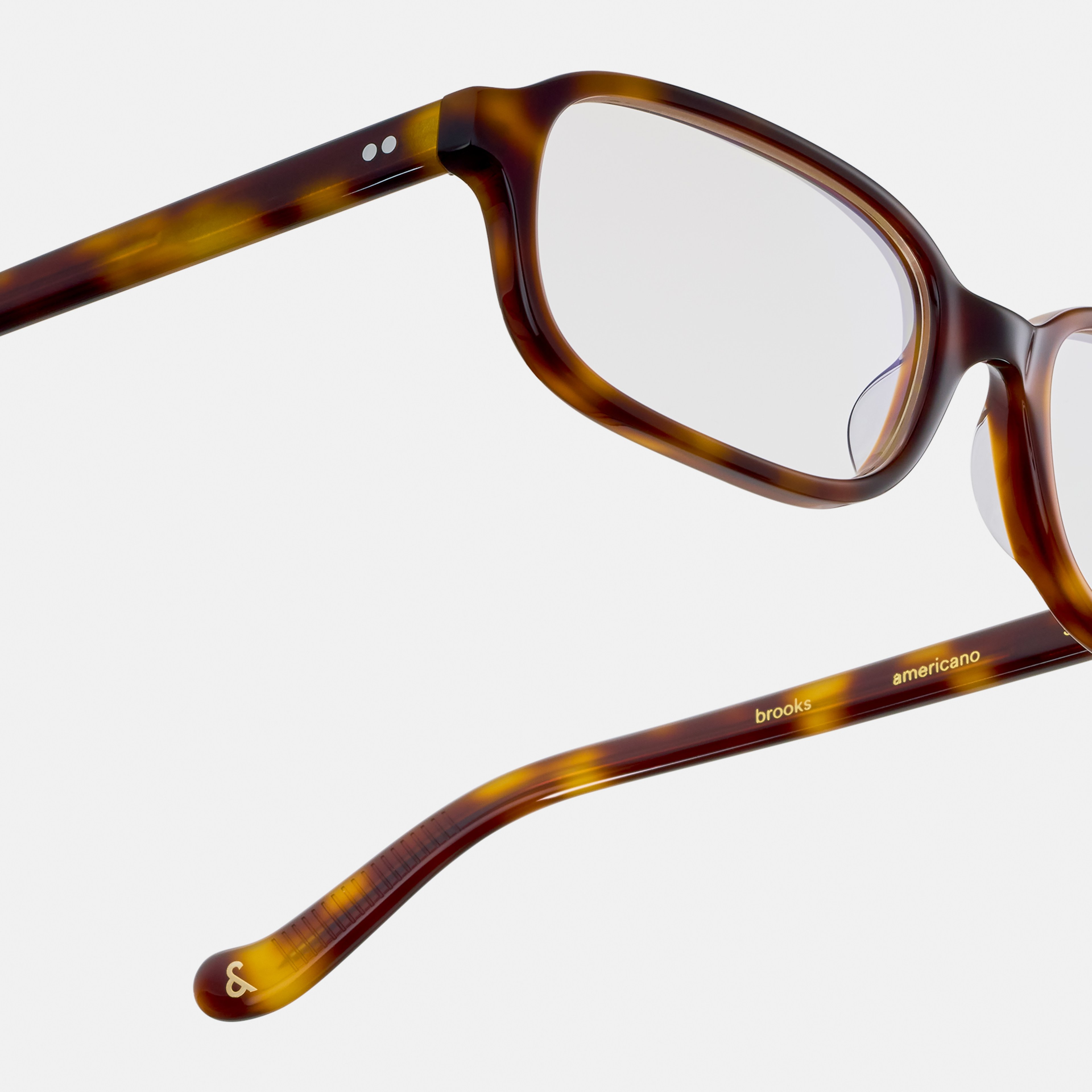 Ace & Tate Glasses | Rectangle Acetate in Black, Brown