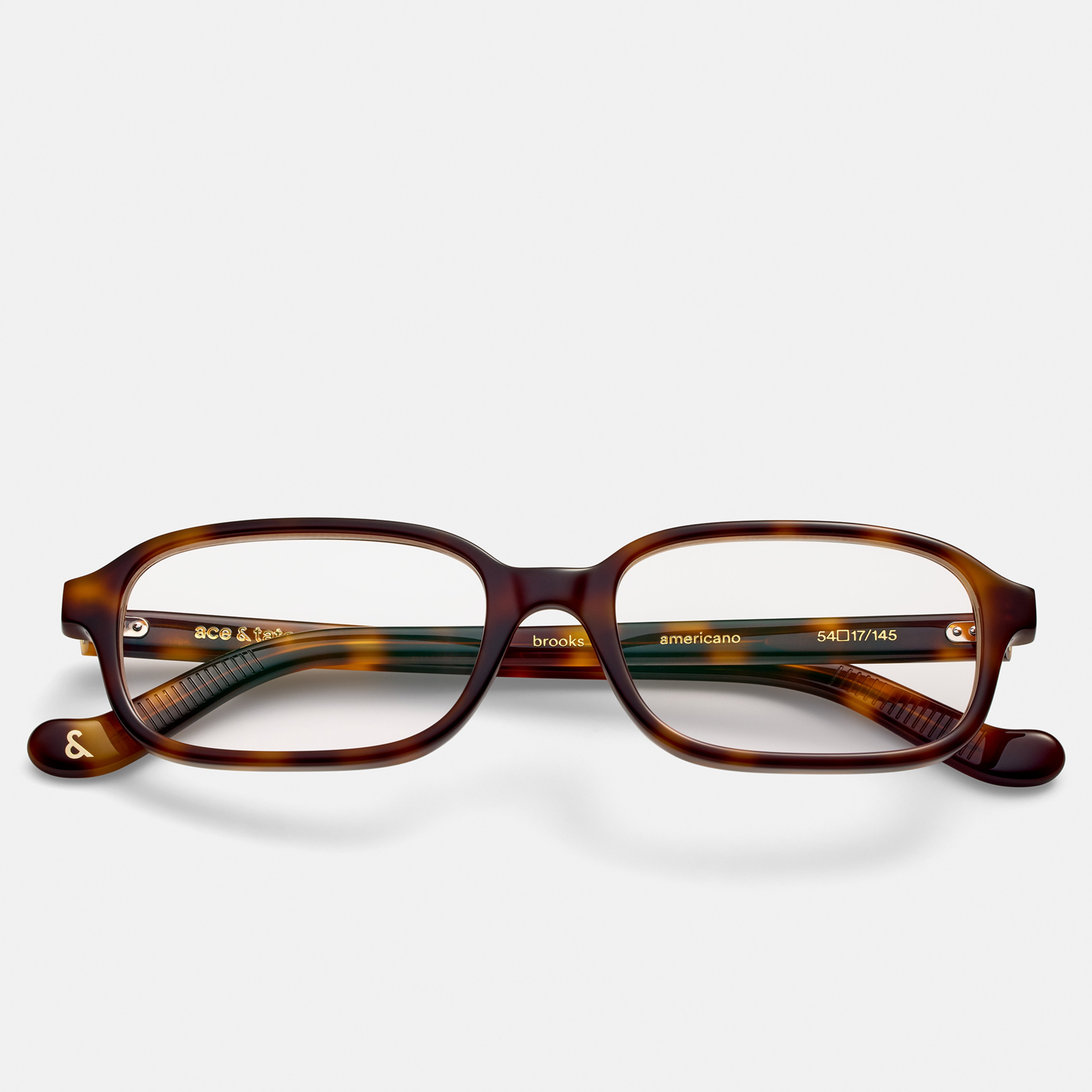 Ace & Tate Glasses | Rectangle Acetate in Black, Brown