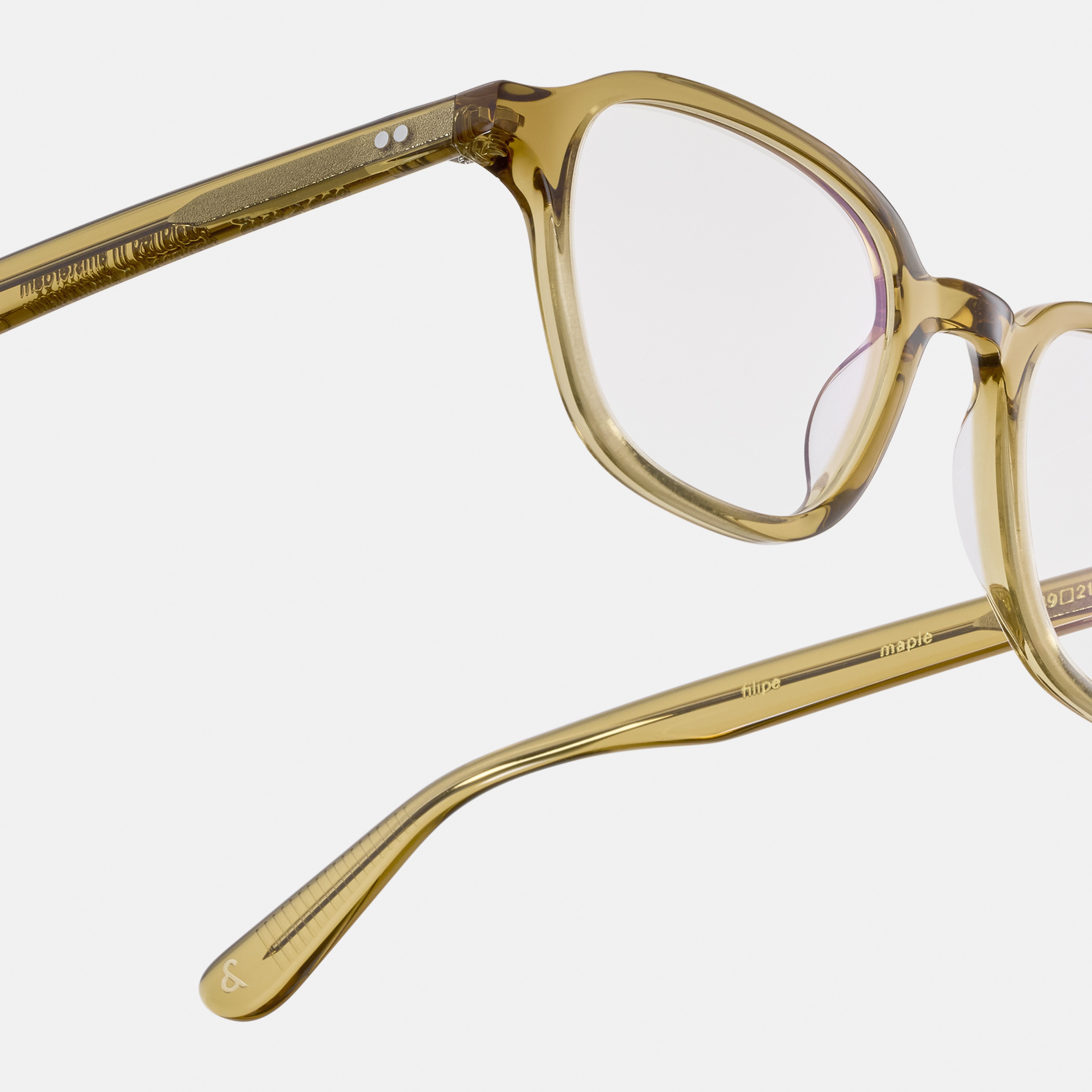 Ace & Tate Brillen | Vierkant Acetaat in Bruin