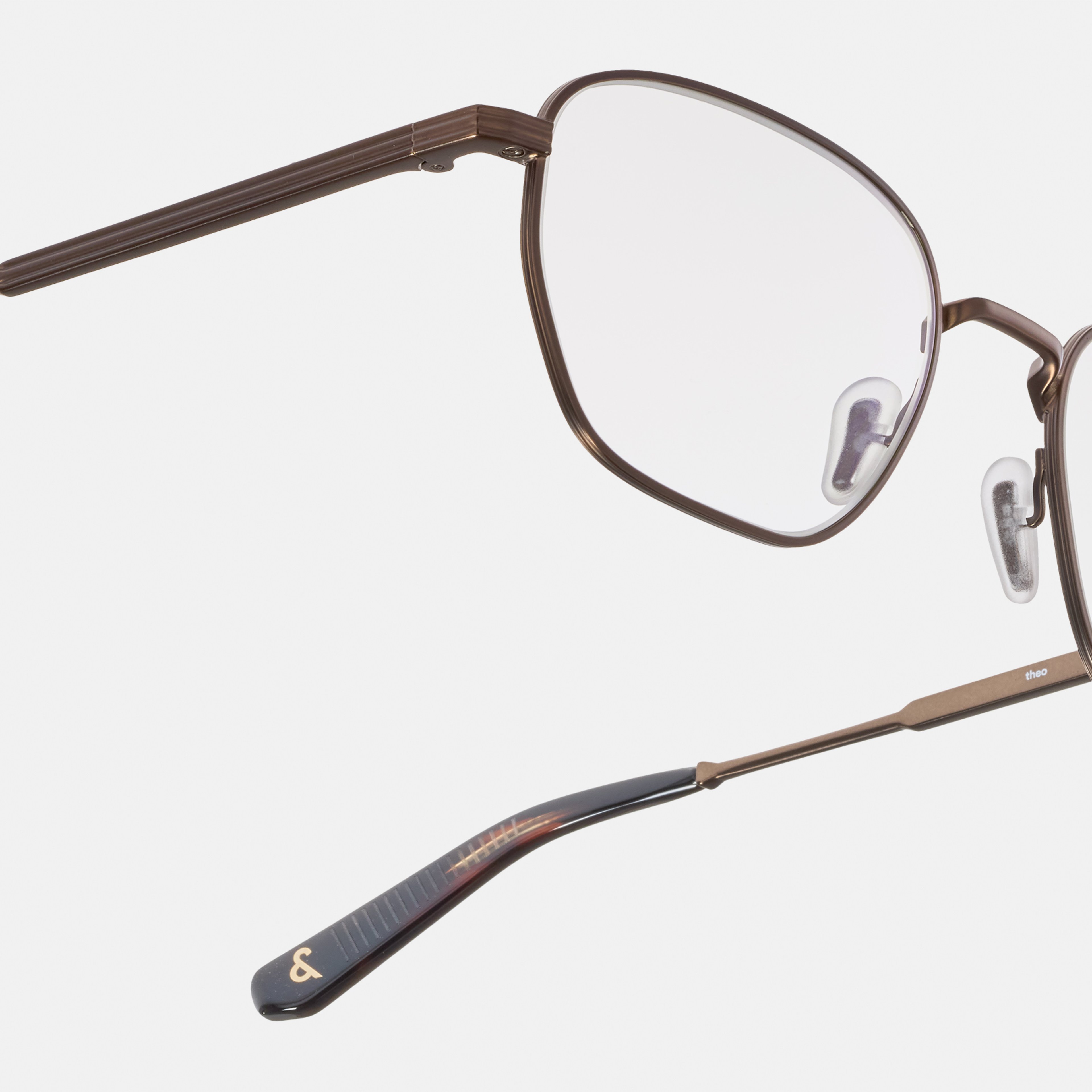 Ace & Tate Brillen | Hexagonal Metaal in Bruin