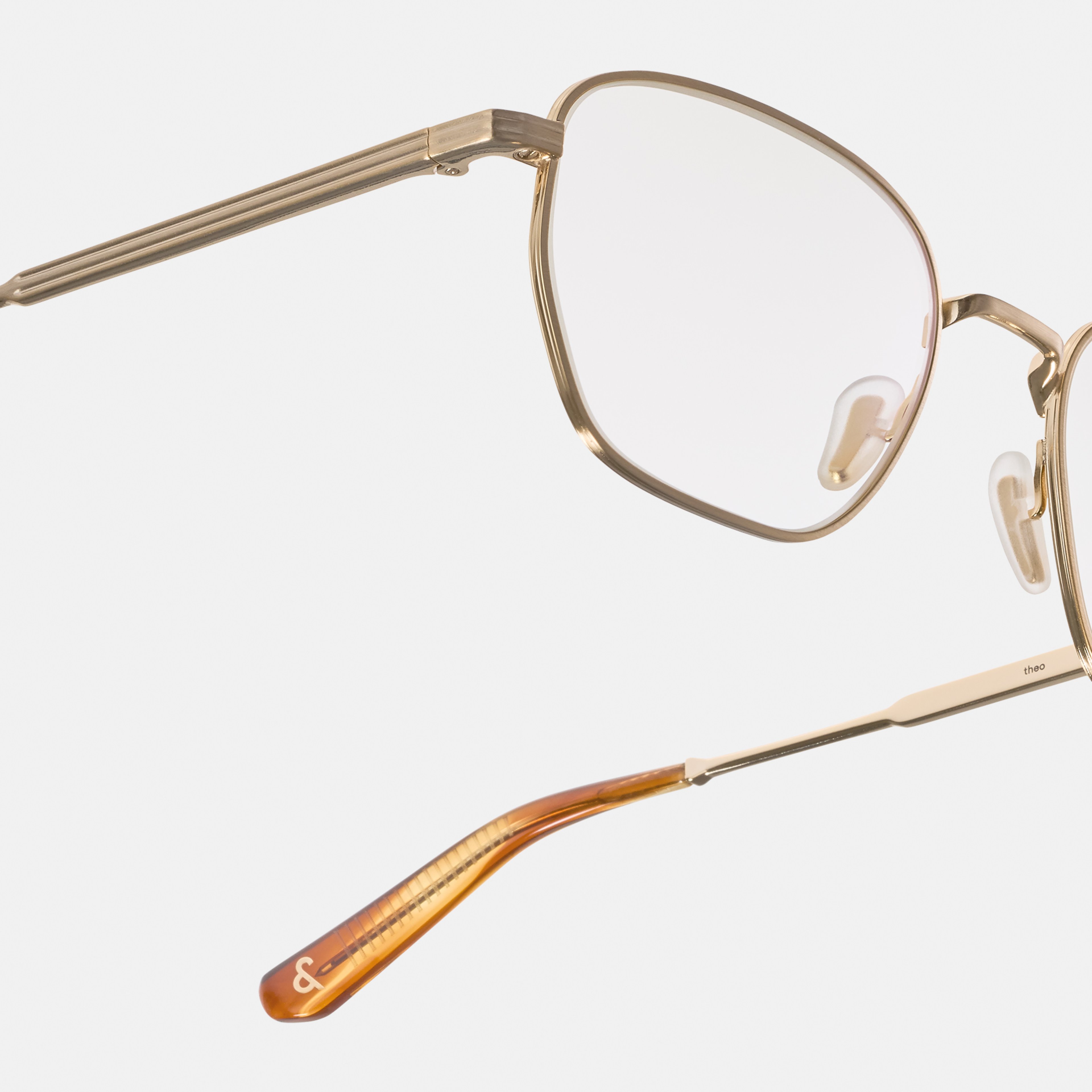 Ace & Tate Brillen | Hexagonal Metaal in Goud