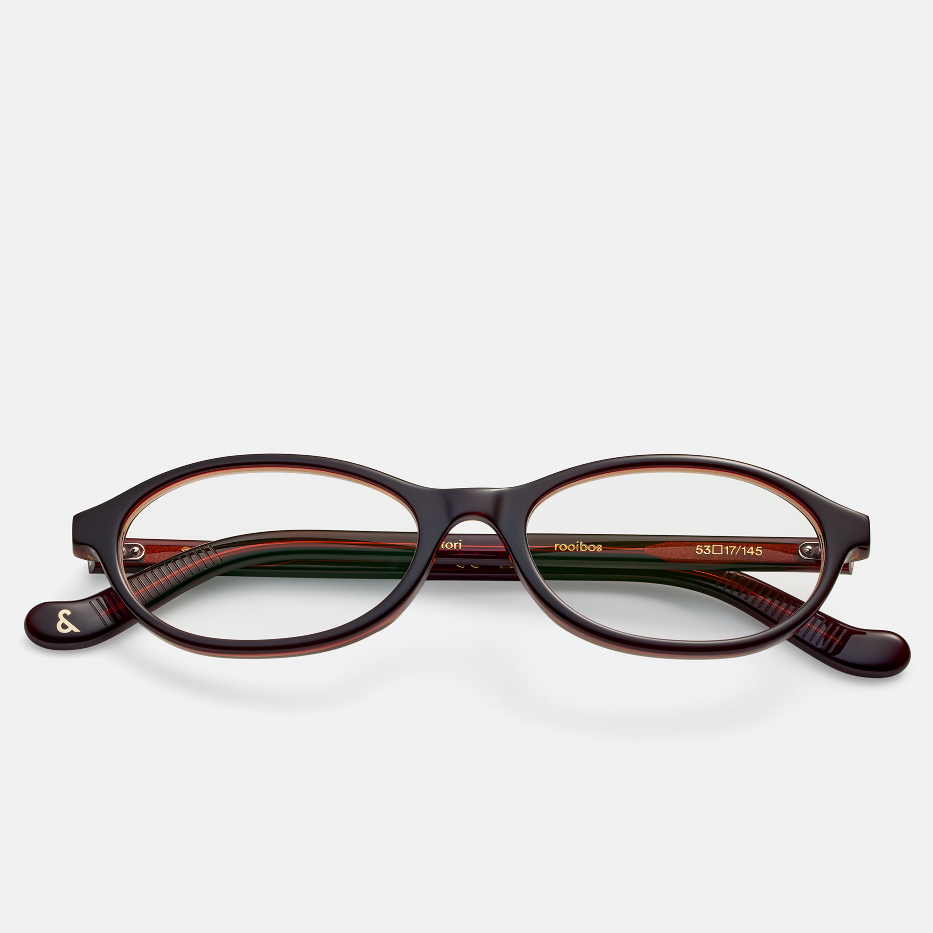 Ace & Tate Glasses | Oval Acetate in Red