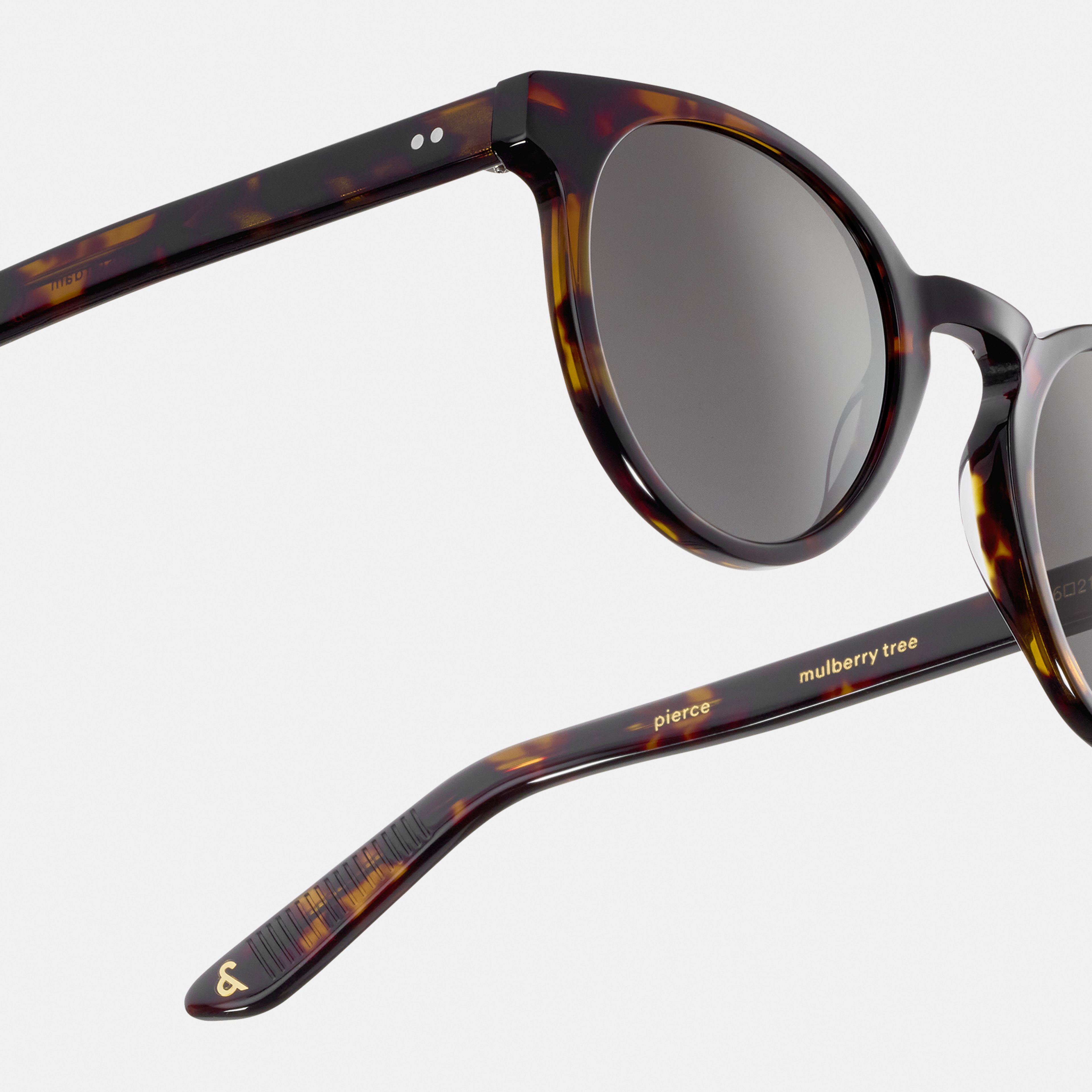Ace & Tate Sunglasses | Round Acetate in Black, Brown
