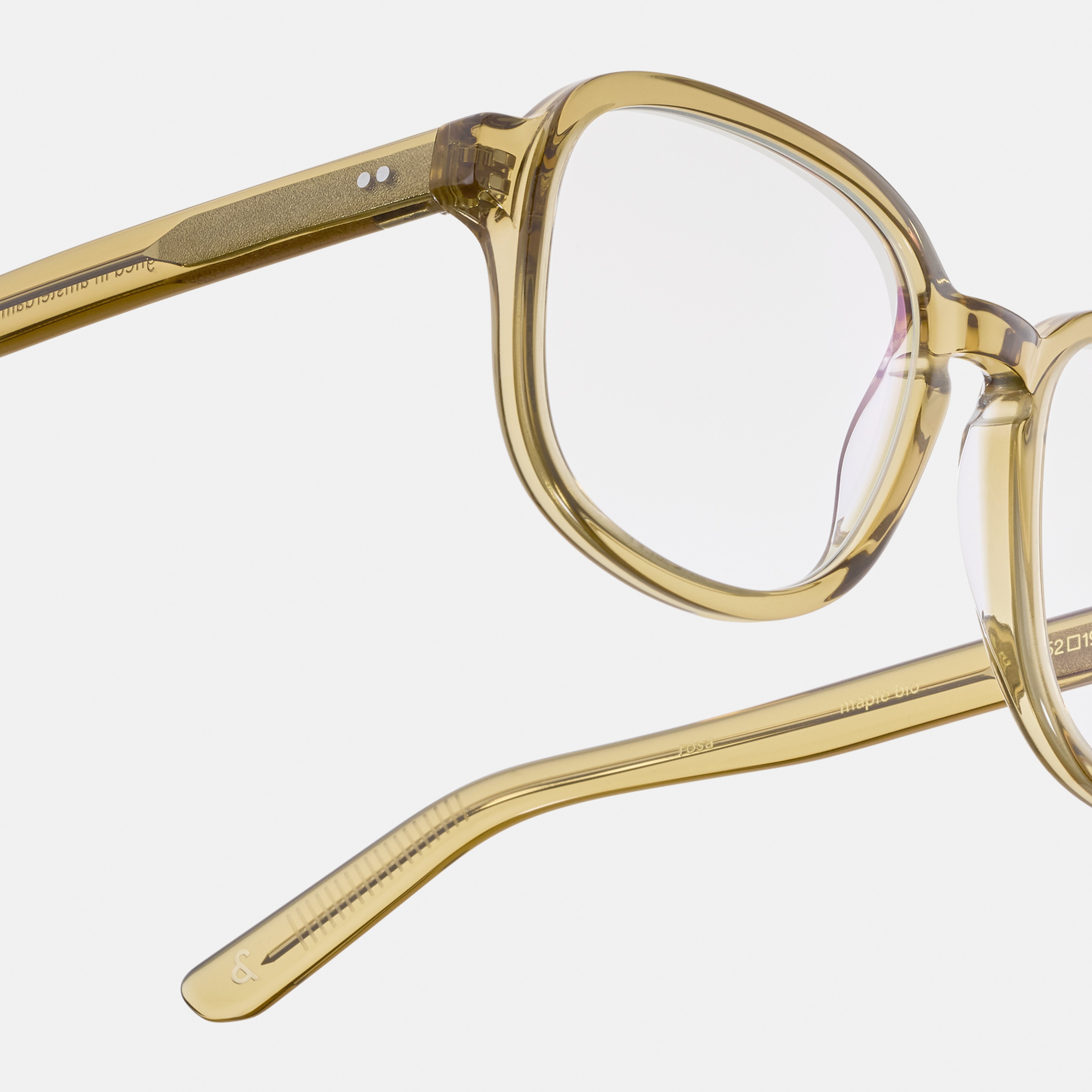 Ace & Tate Glasses | Square Acetate in Brown